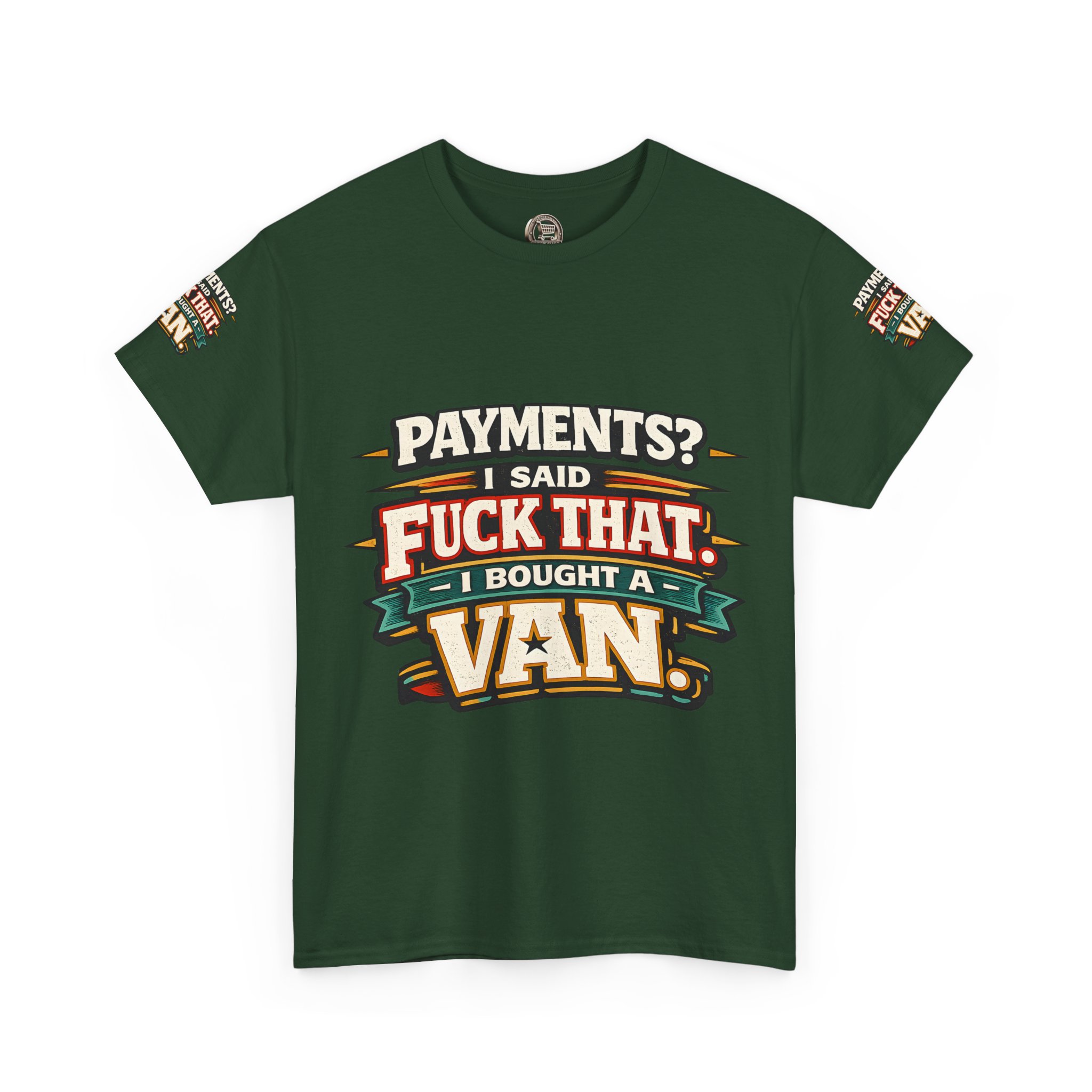 Unisex Heavy Cotton Tee — "Payments?I Said" Design F**K-Line