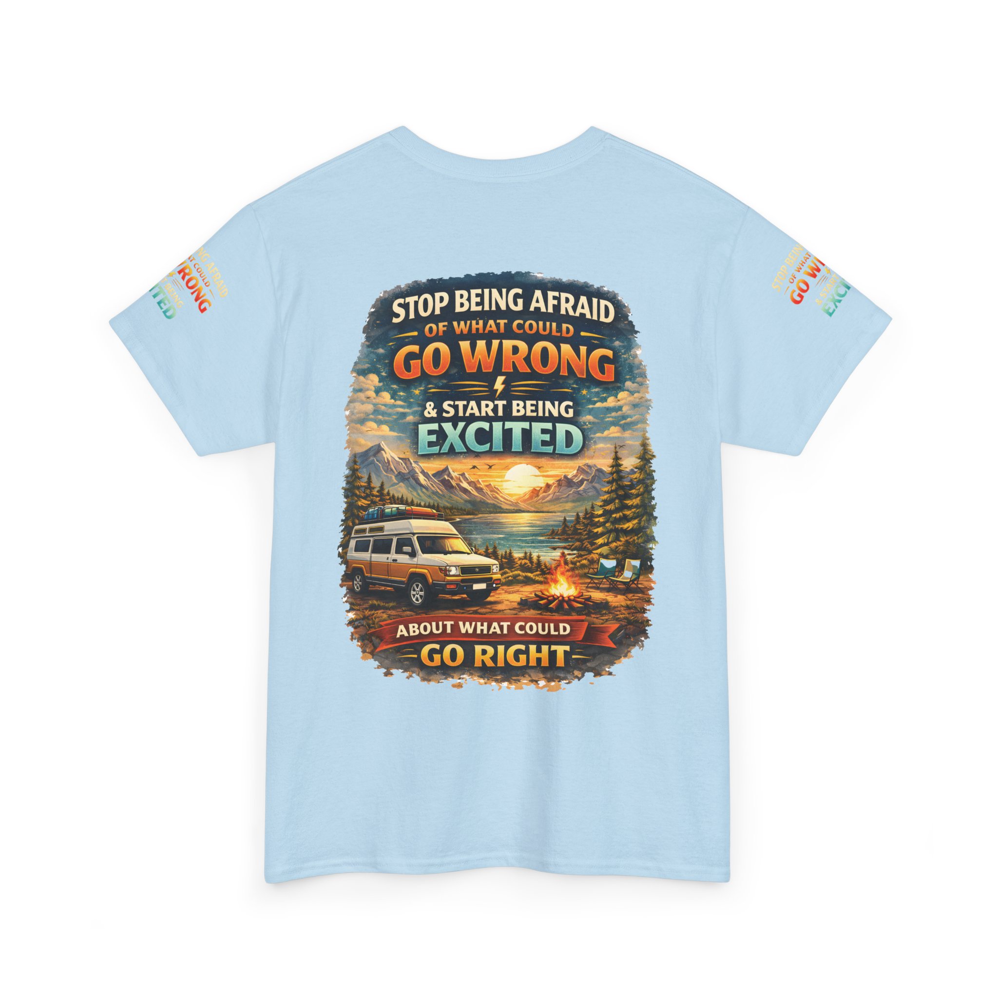9599982257064183106_2048.jpeg Unisex Heavy Cotton Tee — "Stop Being Afraid Of What Could Go Wrong" Design Scenic-Line