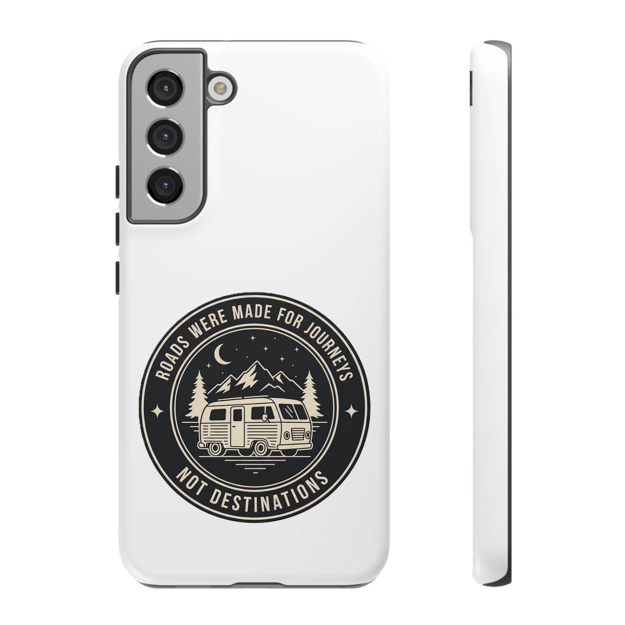 Phone Case — "ROAD WHERE MADE FOR JOURNEYS-NOT DESTINATIONS" Camper Van Design