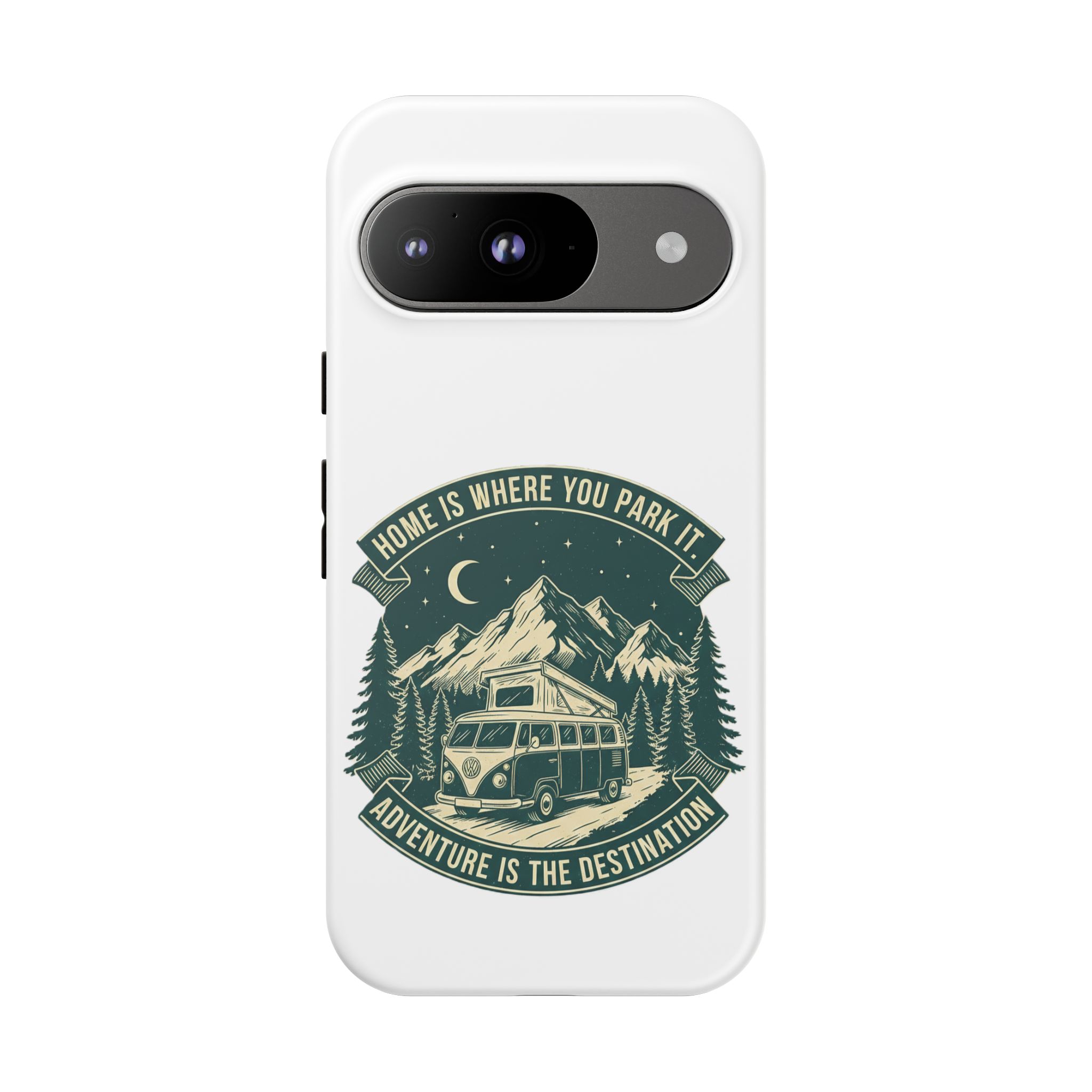 Phone Case — "Home Is Where You Park It-Adventure is the destination" Camper Van Design