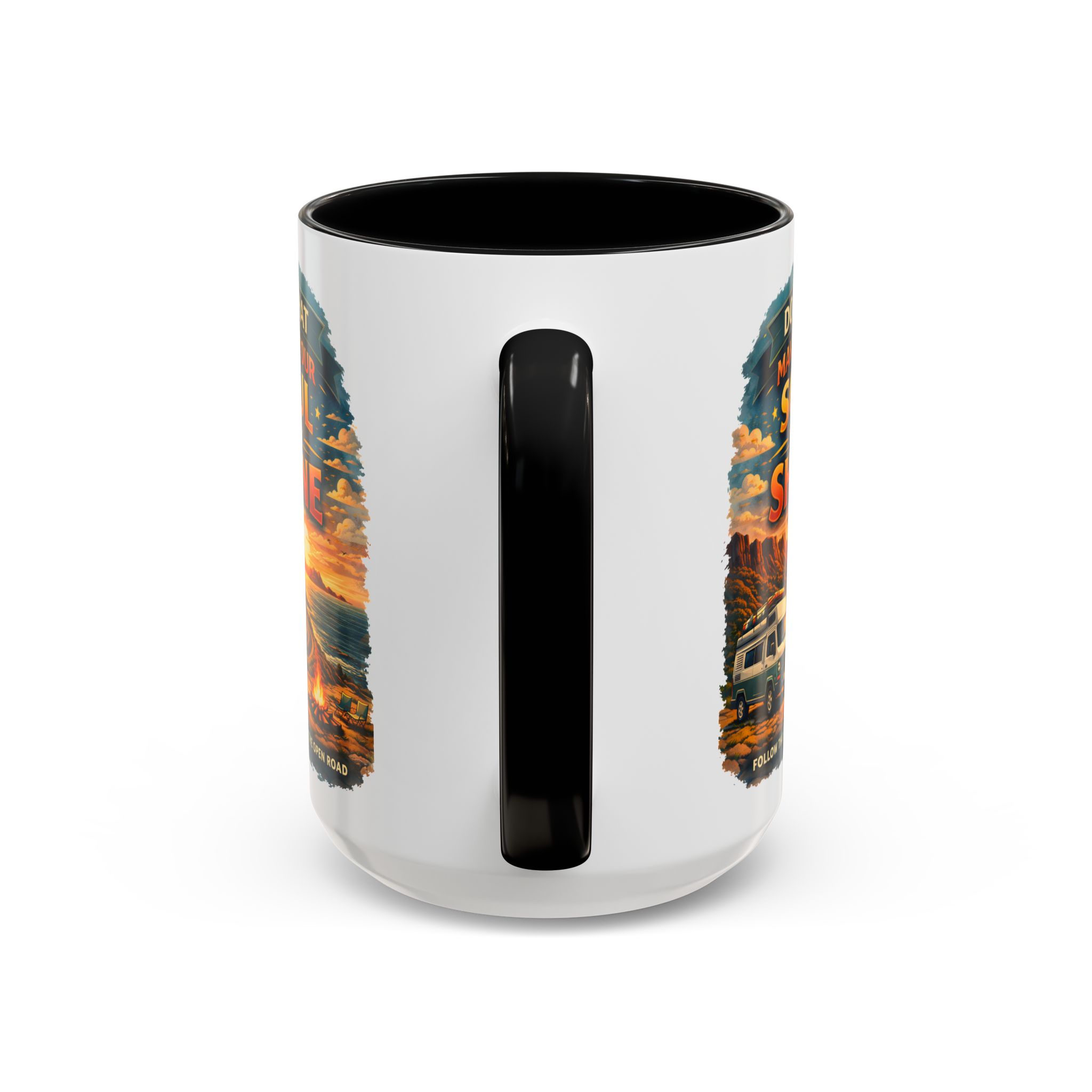 Accent Coffee Mug (11, 15oz) — "Do What Makes Your Soul Shine" Design Scenic-Line