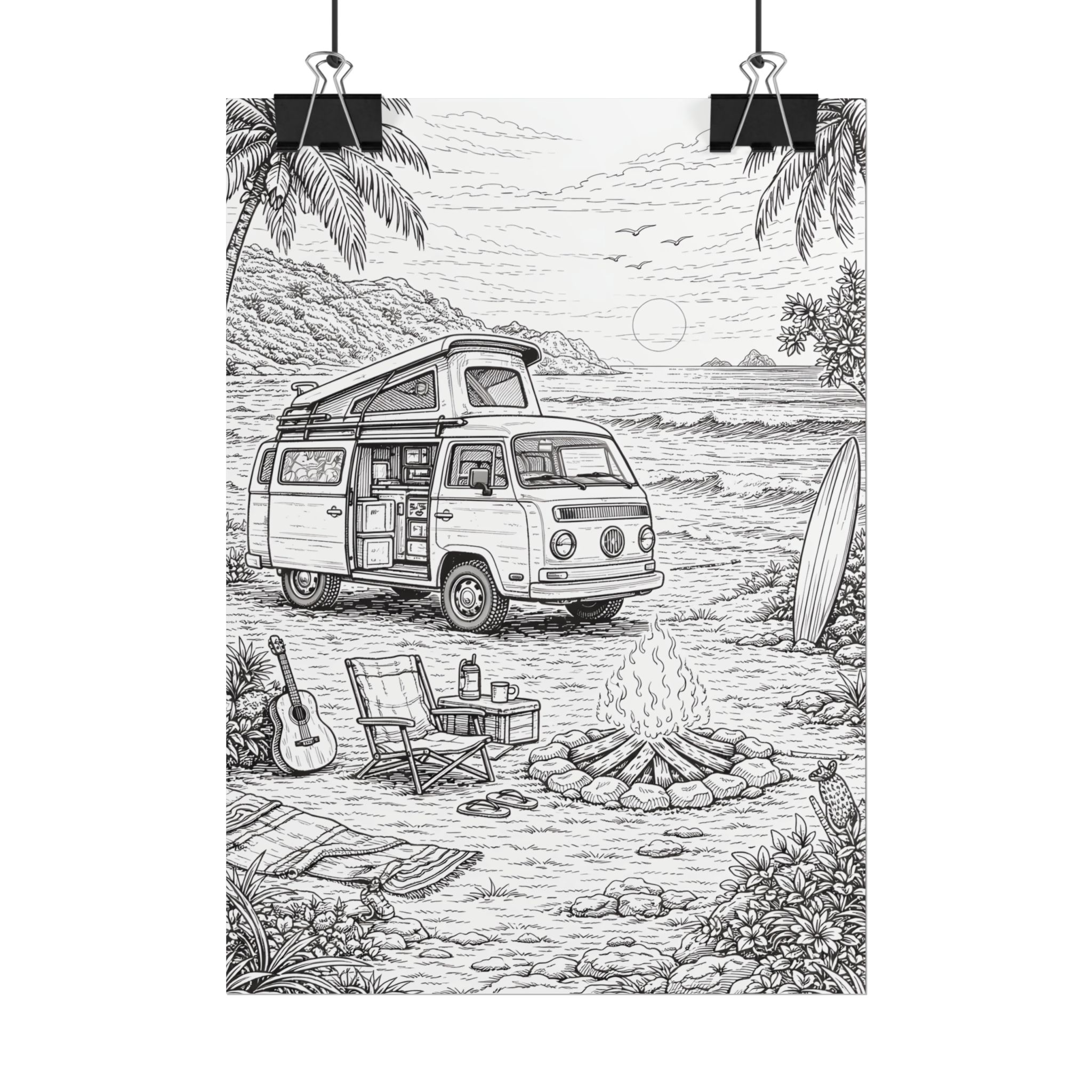 9617100751244643043_2048-1.jpeg Campervan Poster — Vintage RV Camping Landscape Wall Art