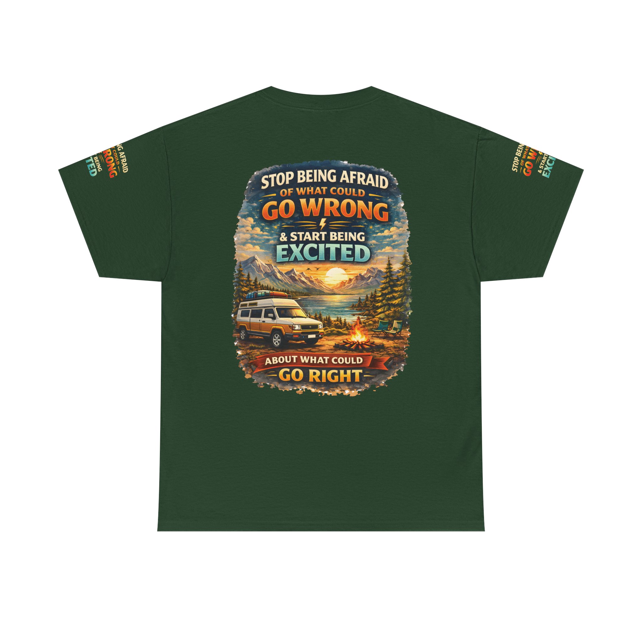 961883448674867817_2048.jpeg Unisex Heavy Cotton Tee — "Stop Being Afraid Of What Could Go Wrong" Design Scenic-Line