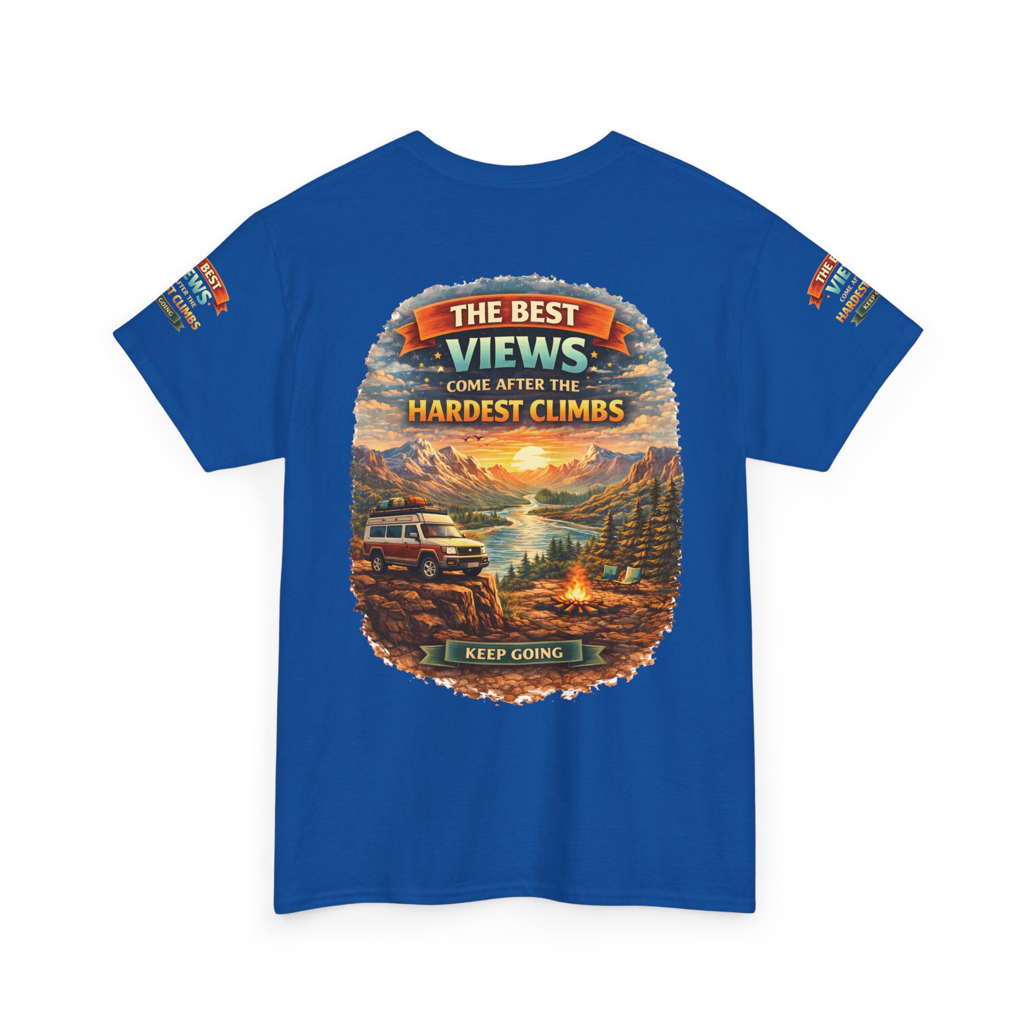 9621801090991736483_2048.jpeg Unisex Heavy Cotton Tee — "The Best Views" Design Scenic-Line