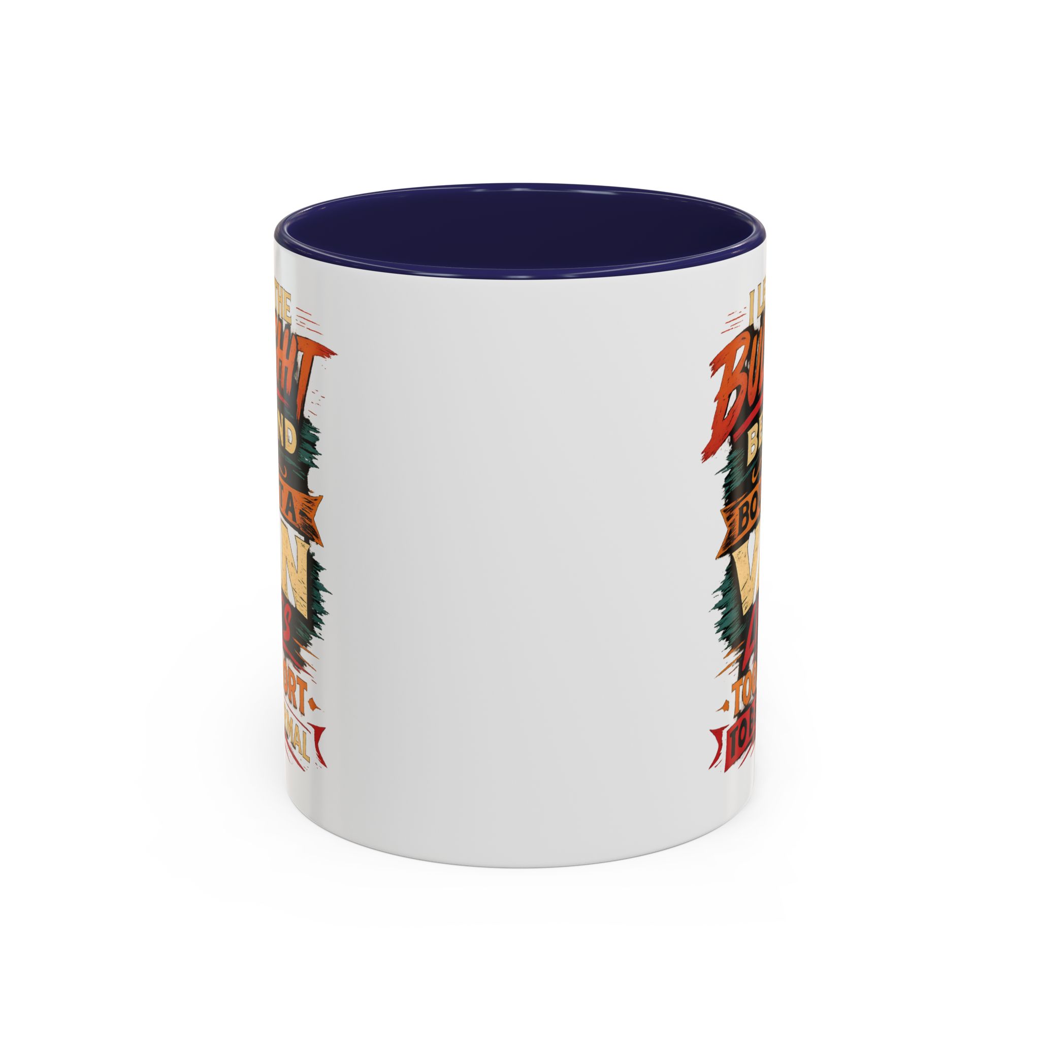 Accent Coffee Mug (11, 15oz) — "I Left The Bullshit" Design F**K-Line