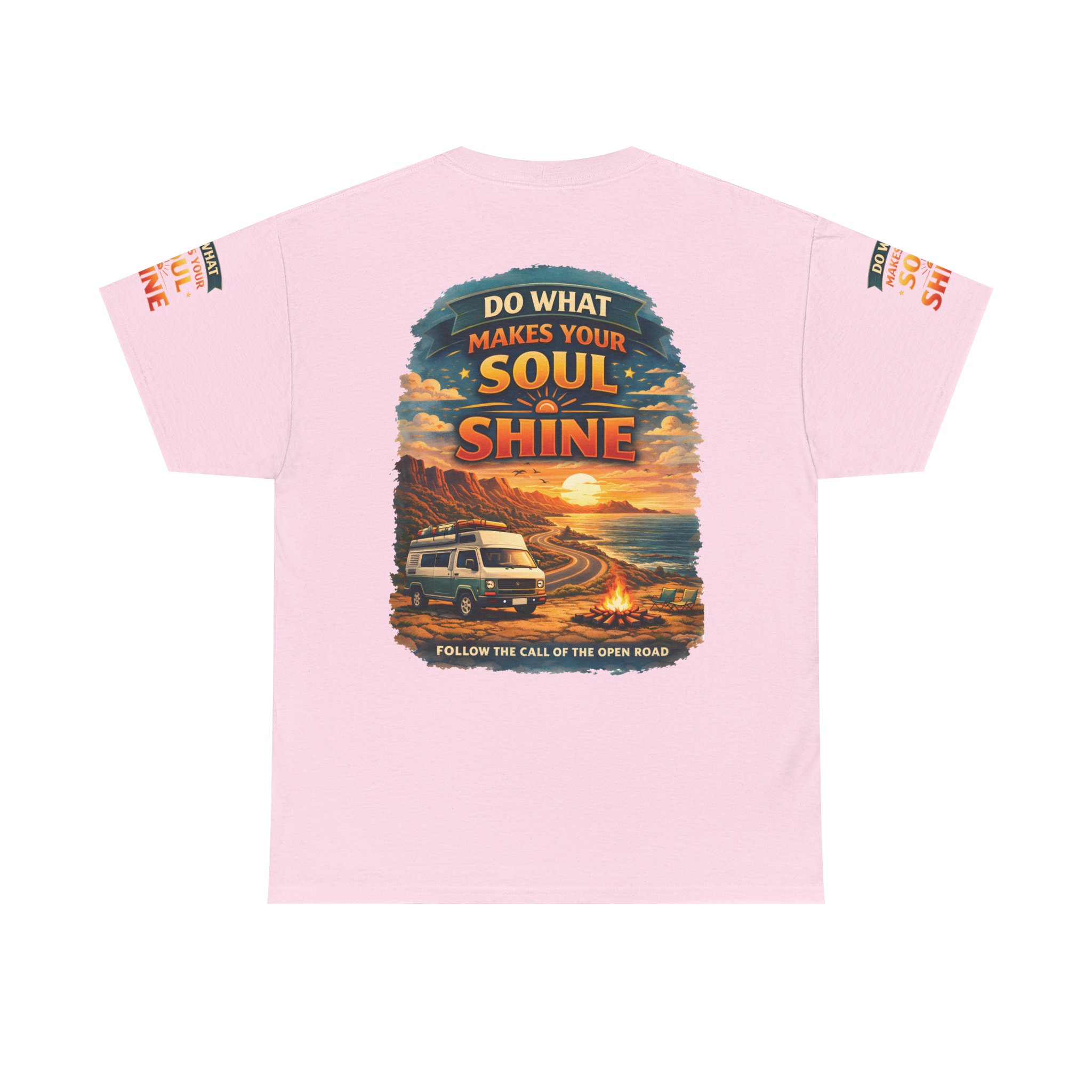 Unisex Heavy Cotton Tee — "Do What Makes Your Soul Shine" Design Scenic-Line