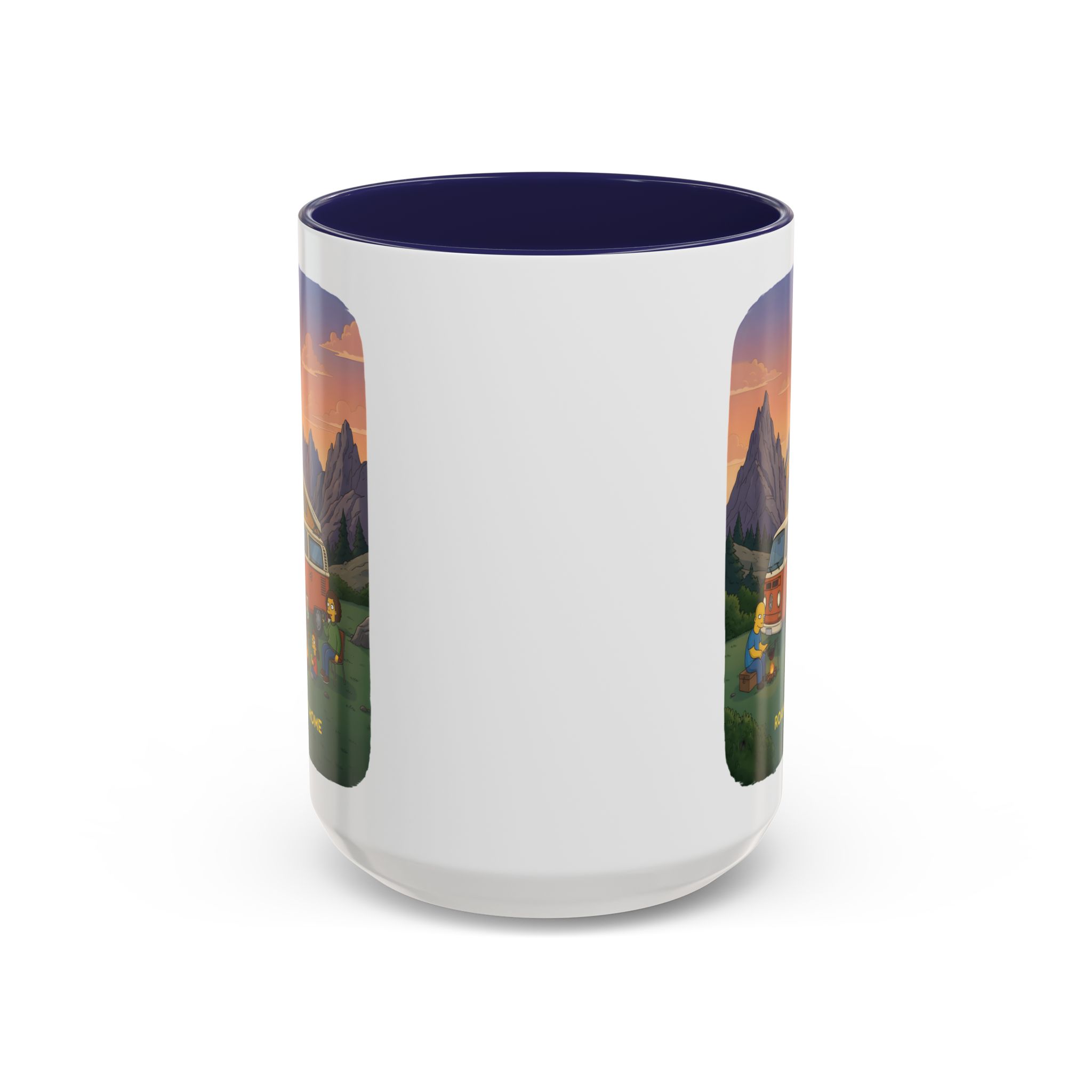 Accent Coffee Mug (11, 15oz) — "Roam Sweet Home" Design Sitcom-Line