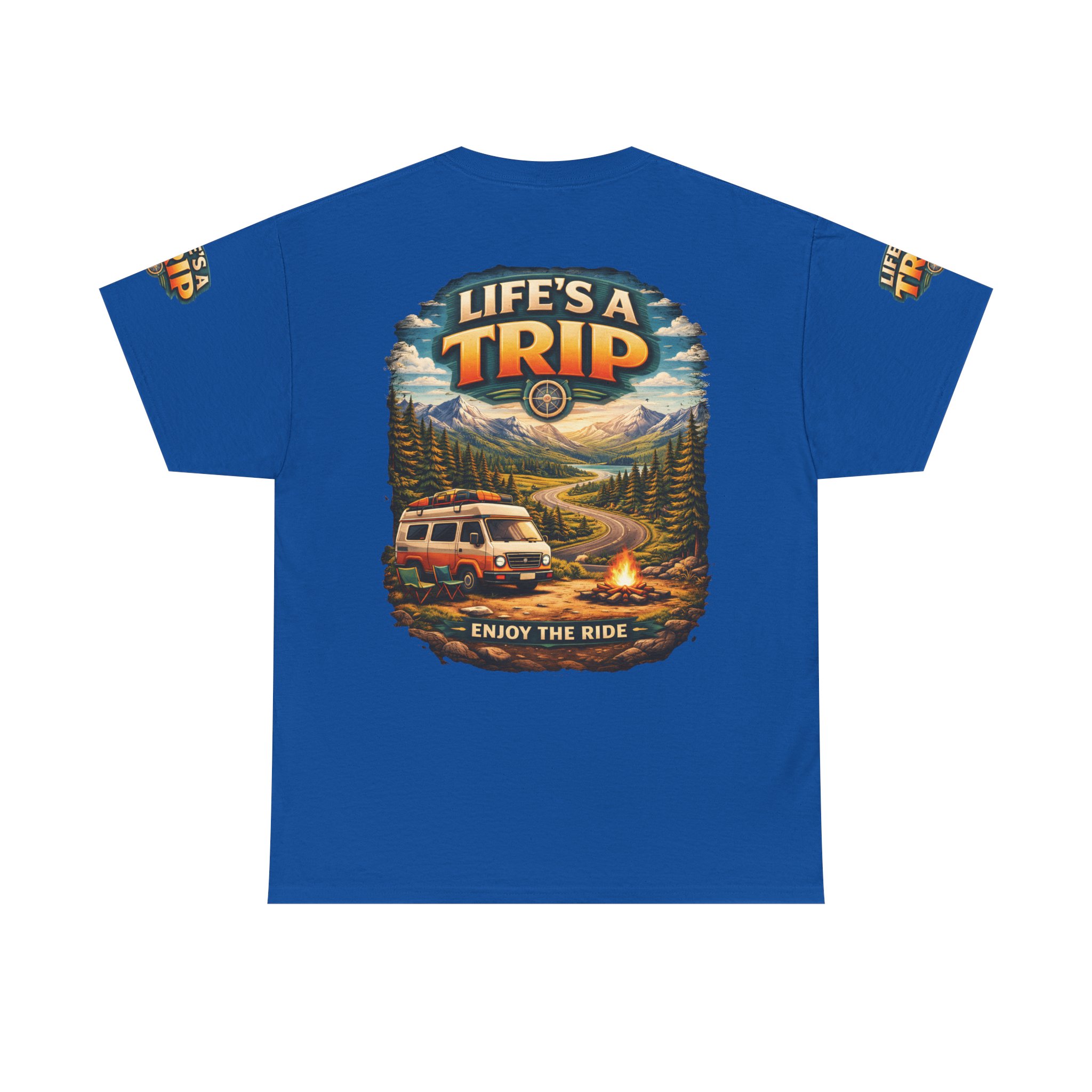 9647339460127966659_2048.jpeg Unisex Heavy Cotton Tee — "Live´s A Trip-Enjoy The Ride" Design Scenic-Line