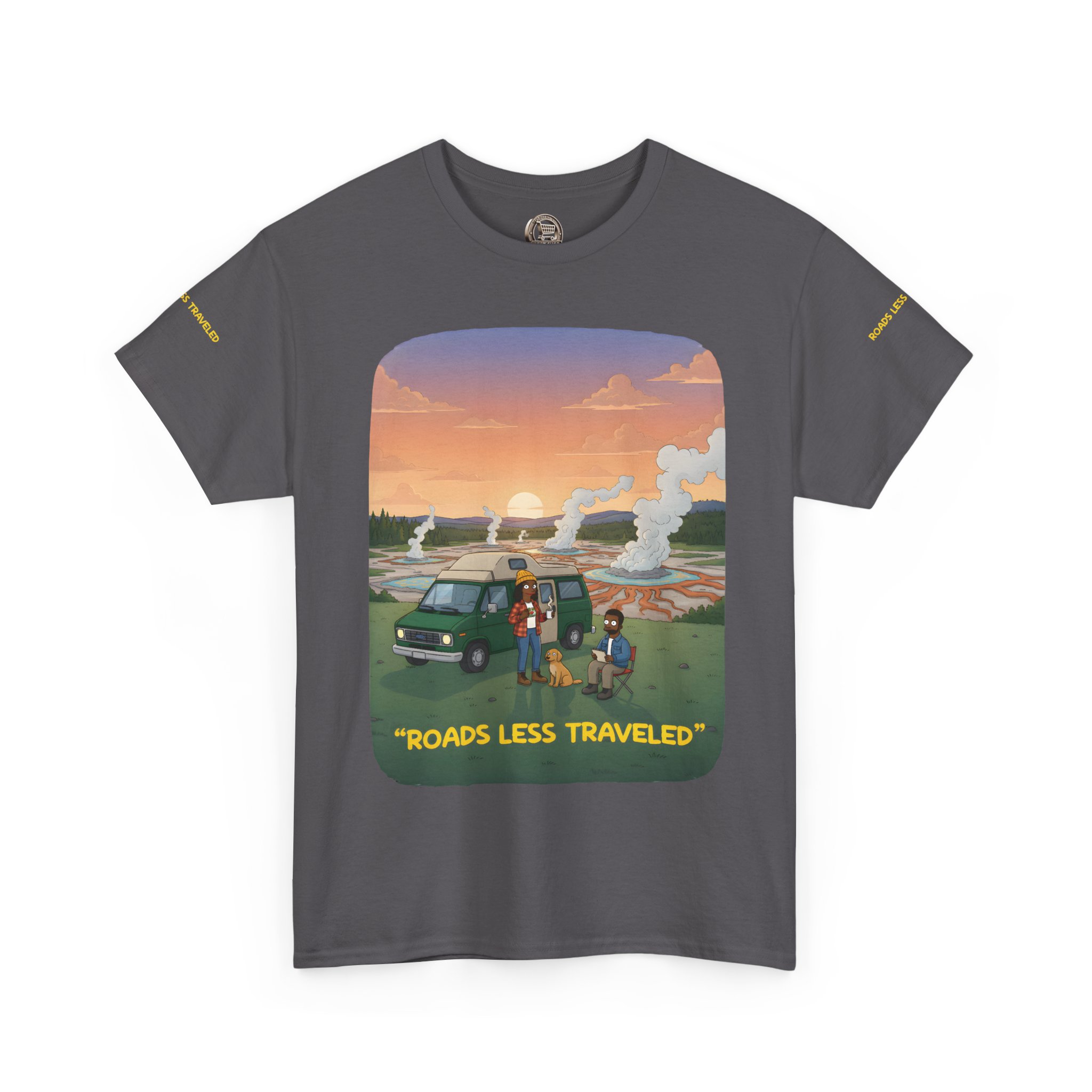 9650564053734566415_2048.jpeg Unisex Heavy Cotton Tee — "Roads Less Traveled" Design Sitcom-Line
