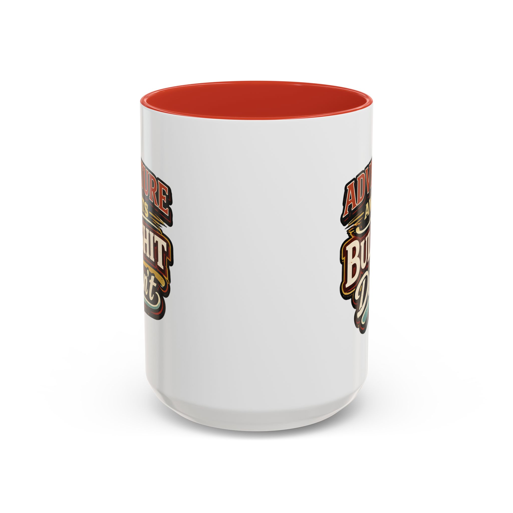 Accent Coffee Mug (11, 15oz) — "Adventure Awaits" Design F**K-Line