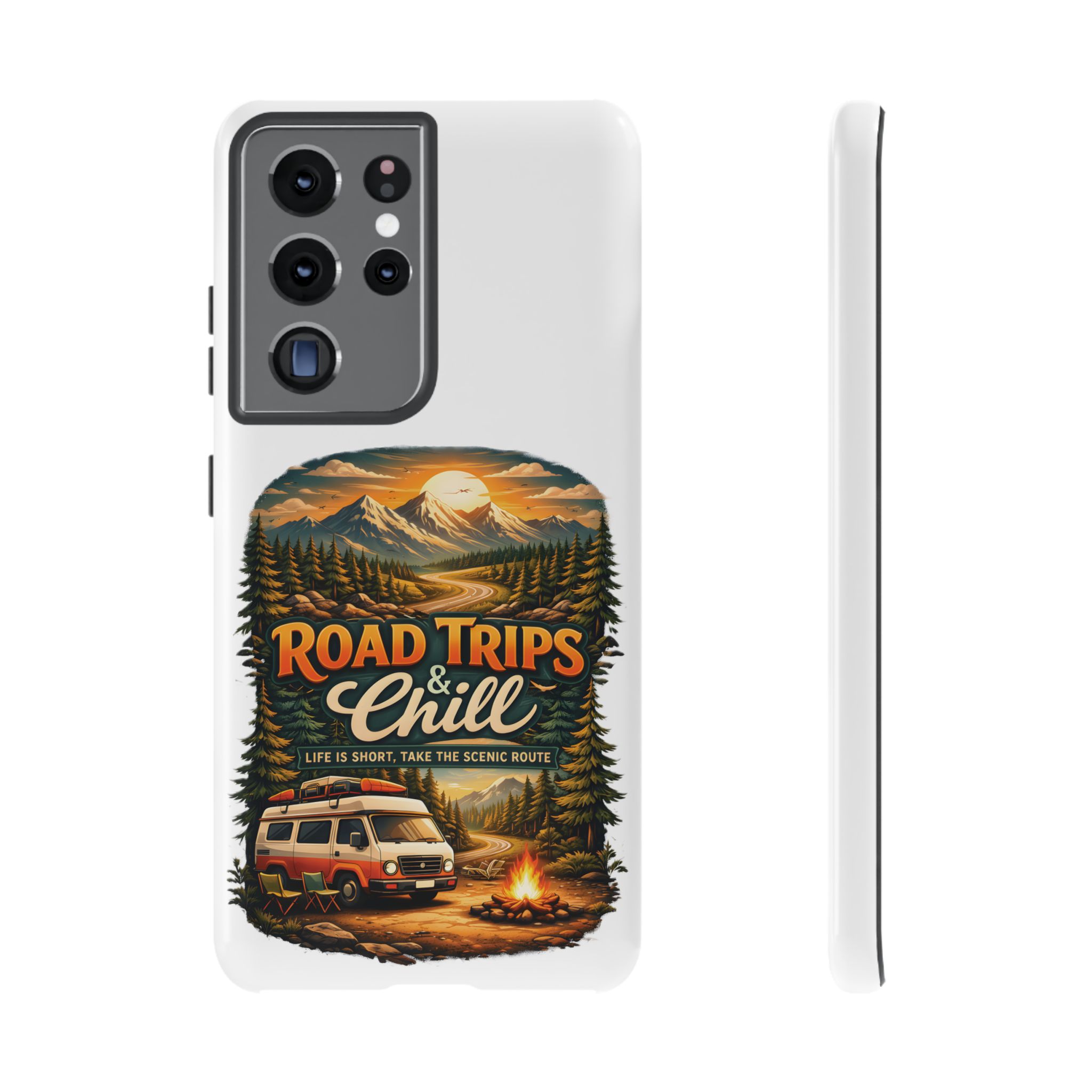 Phone Case — "Road Trips and Chill" (Design Scenic-Line)
