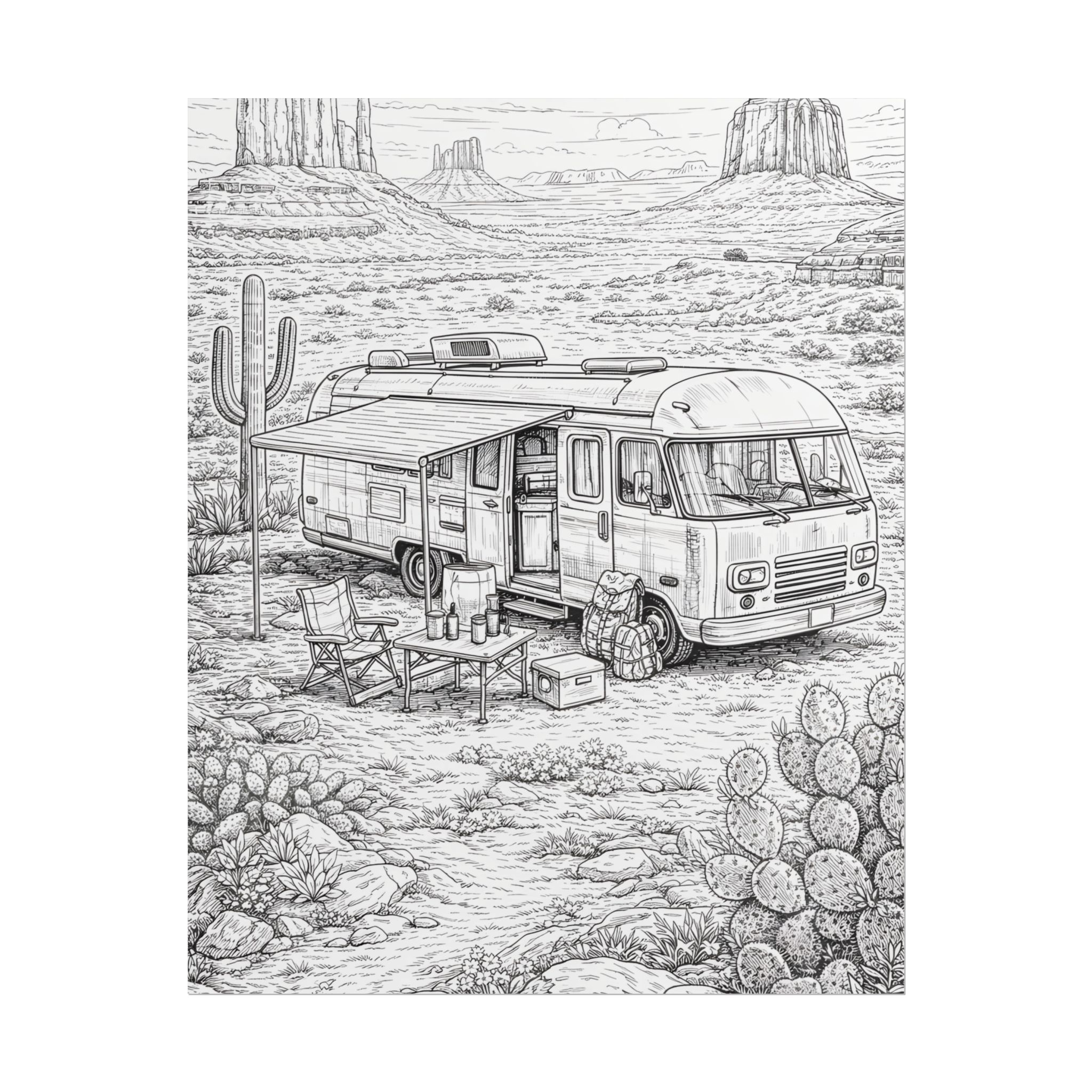 9702416379987632804_2048-1.jpeg Campervan Poster — Vintage RV Camping Landscape Wall Art