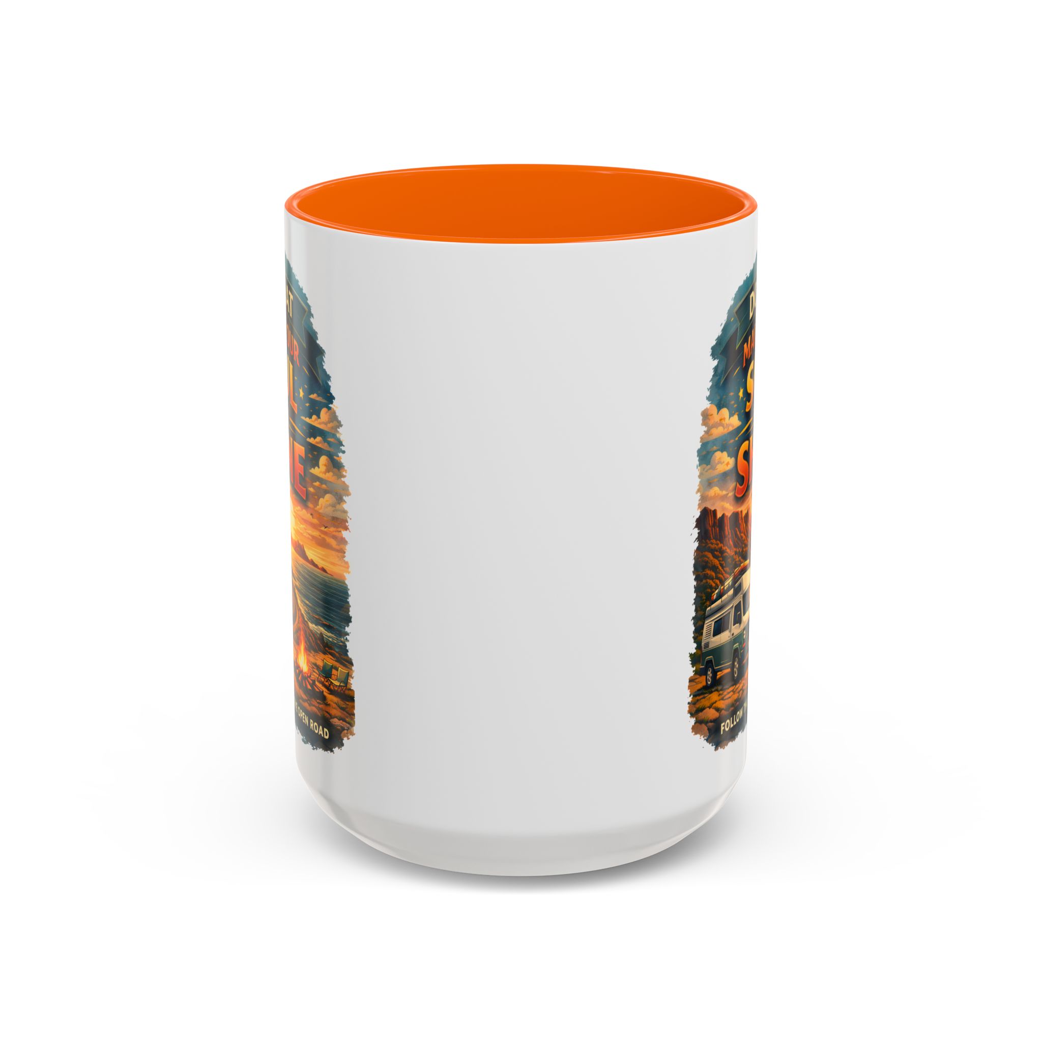 Accent Coffee Mug (11, 15oz) — "Do What Makes Your Soul Shine" Design Scenic-Line