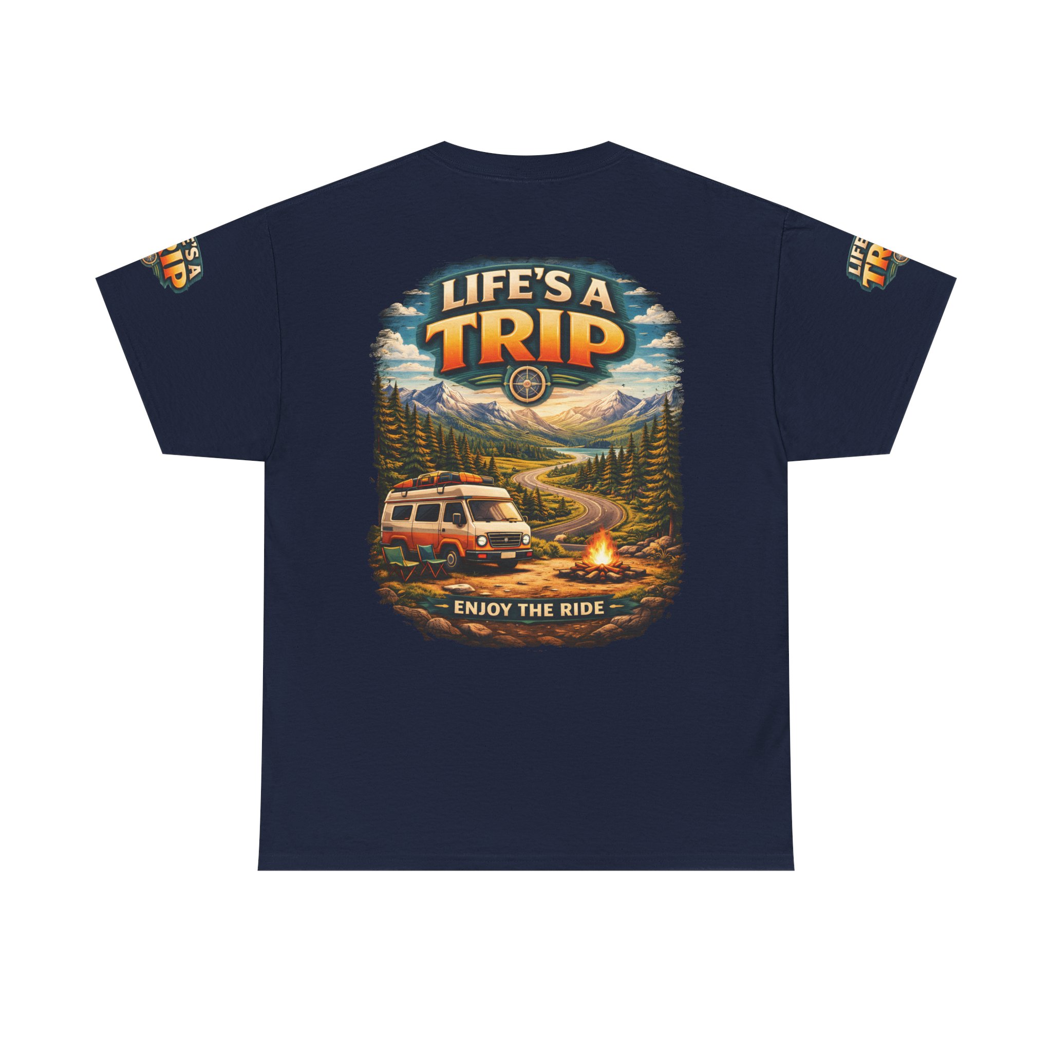9710044044692387278_2048.jpeg Unisex Heavy Cotton Tee — "Live´s A Trip-Enjoy The Ride" Design Scenic-Line