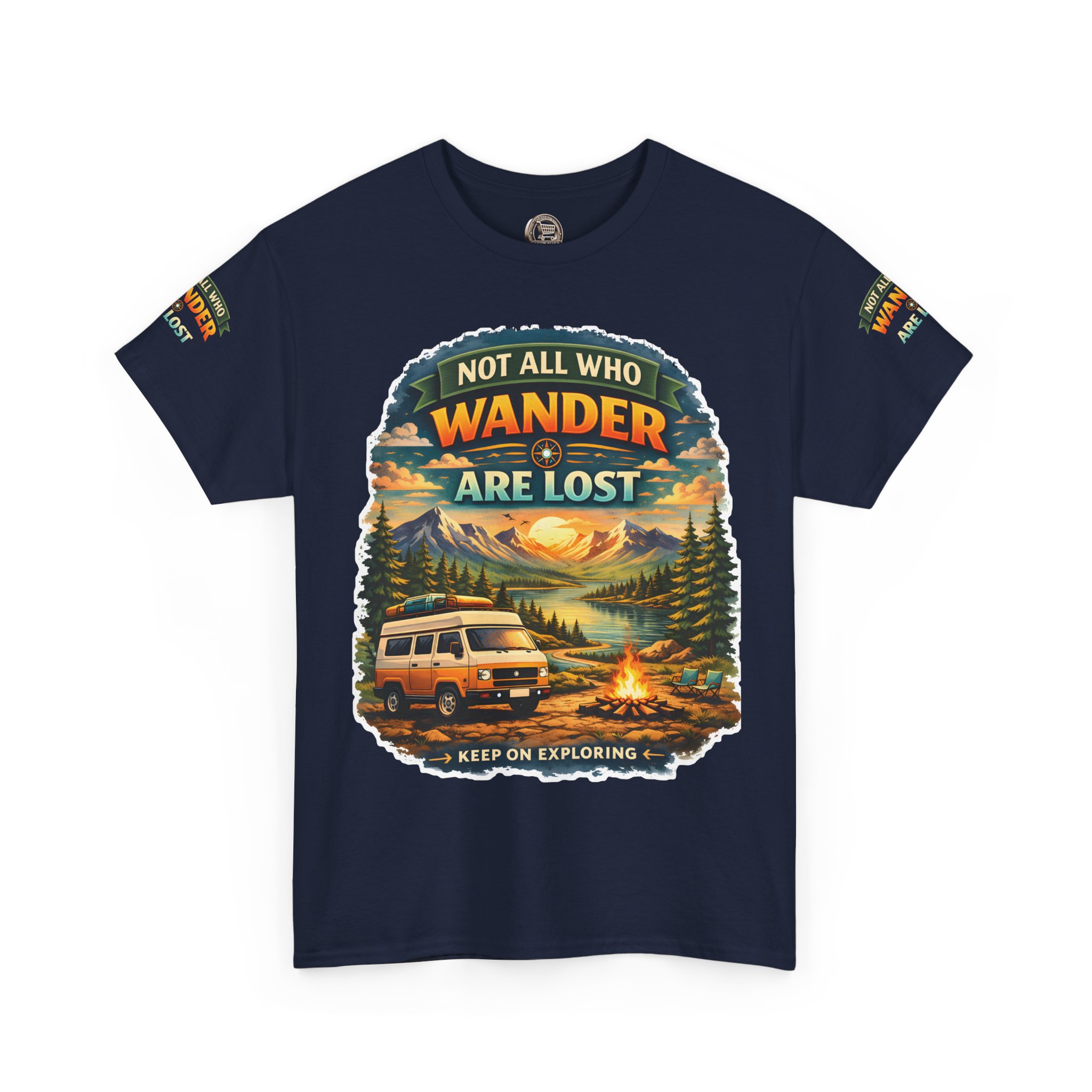 9711380647898567792_2048.jpeg Unisex Heavy Cotton Tee — "Not All Who Wander Are Lost" Design Scenic-Line