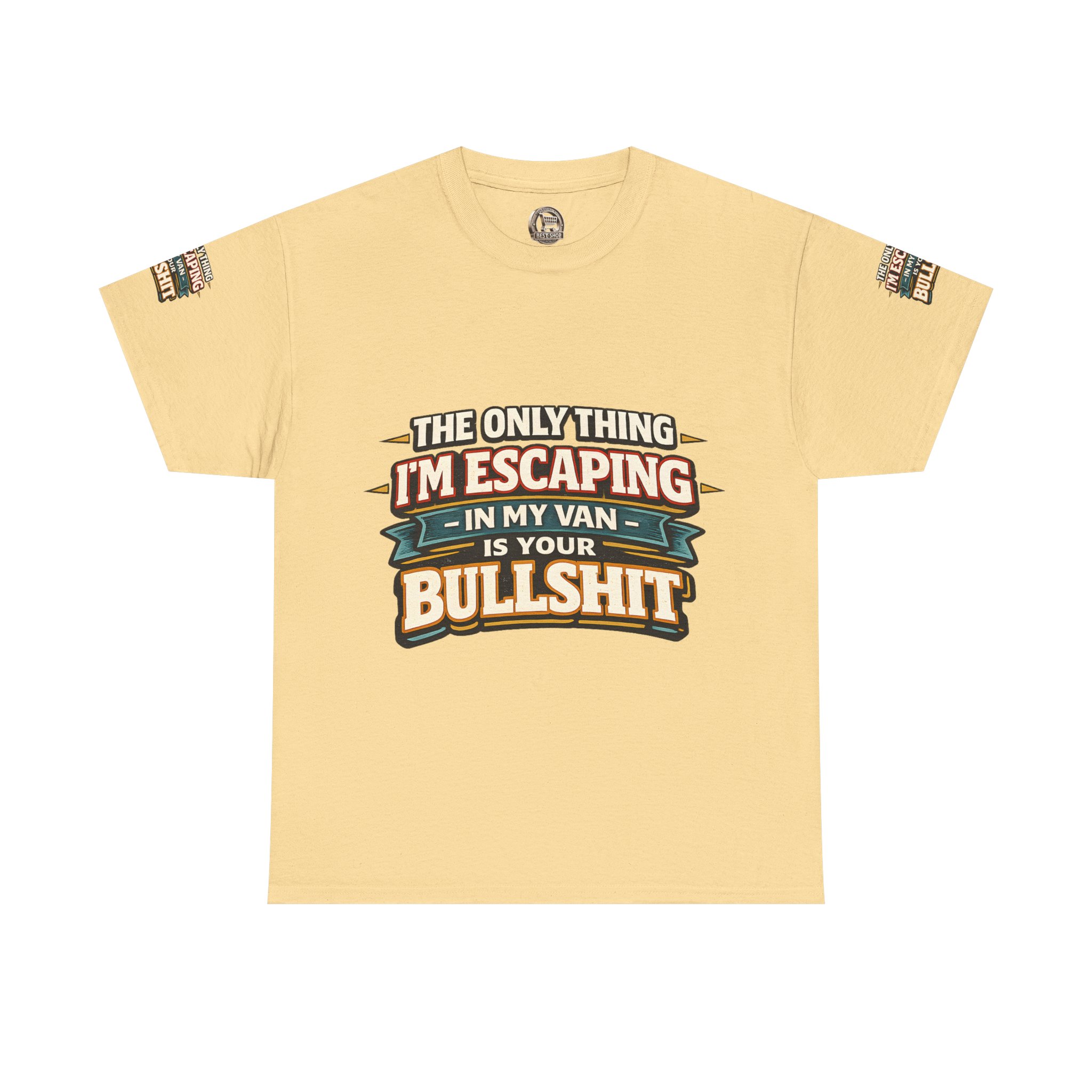 Unisex Heavy Cotton Tee — "The Only Thing I´m Escaping" Design F**K-Line