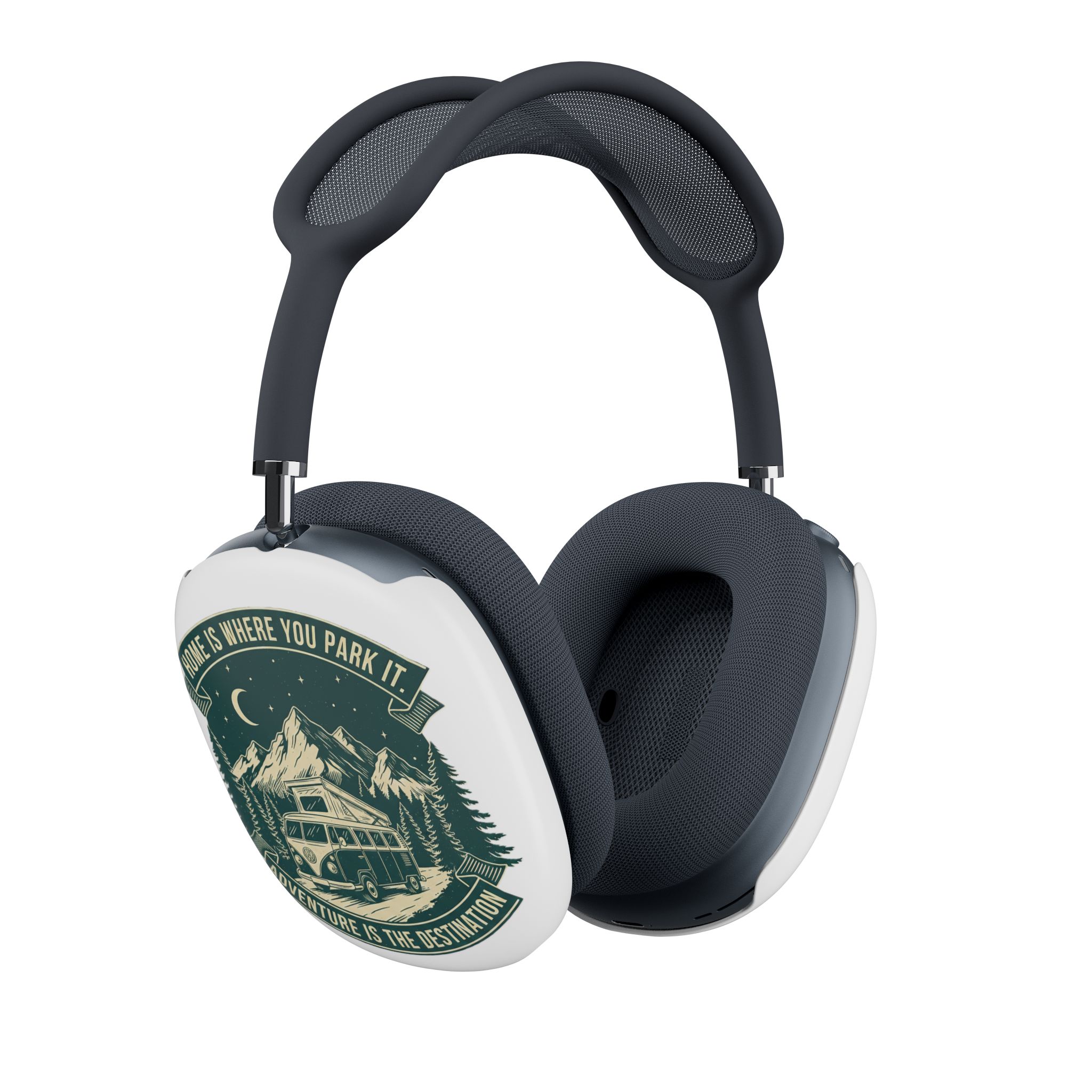 AirPod Max Case — "HOME IS WHERE YOU PARK IT-ADVENTURE IS THE DESTINATION" Mountain Van Travel Design
