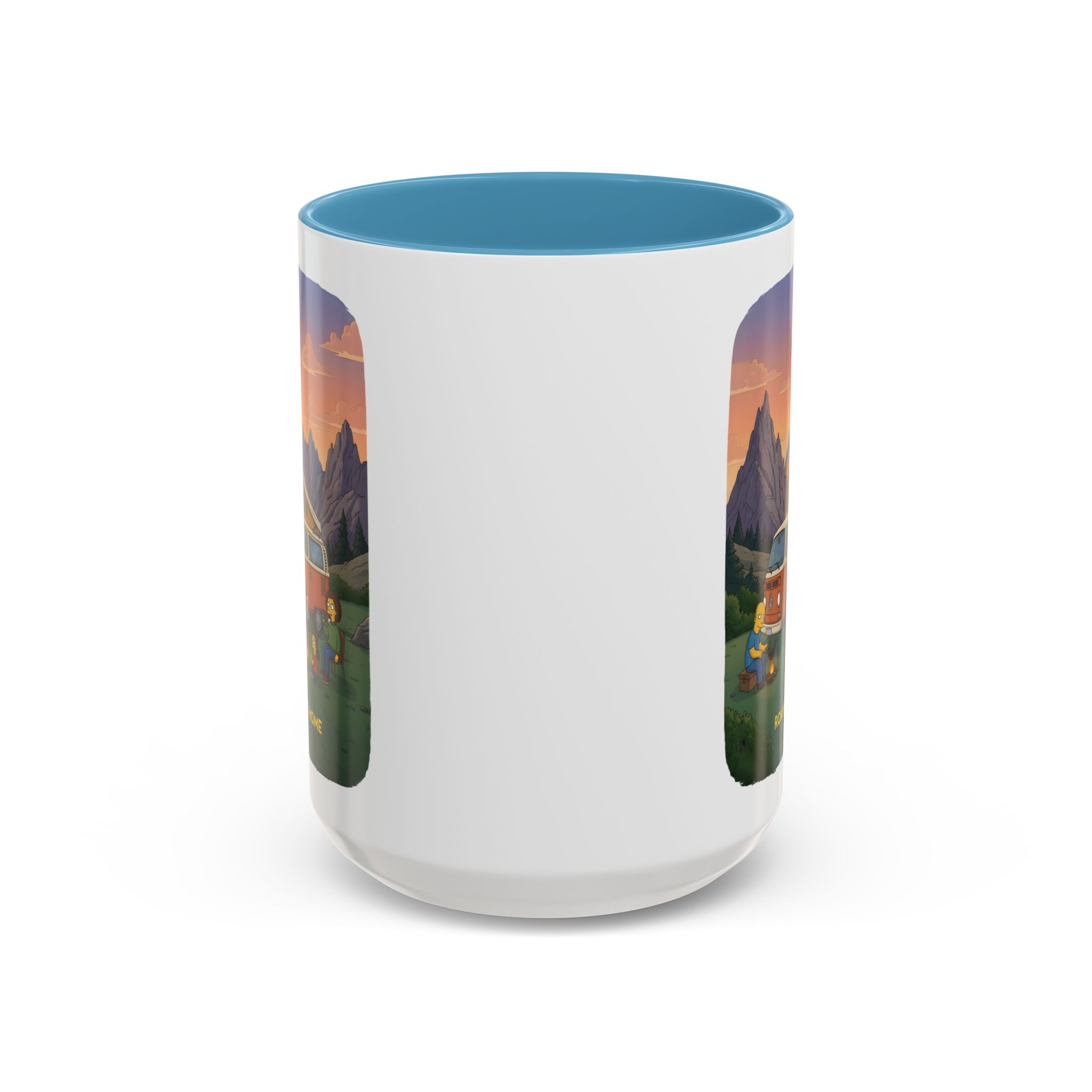 Accent Coffee Mug (11, 15oz) — "Roam Sweet Home" Design Sitcom-Line