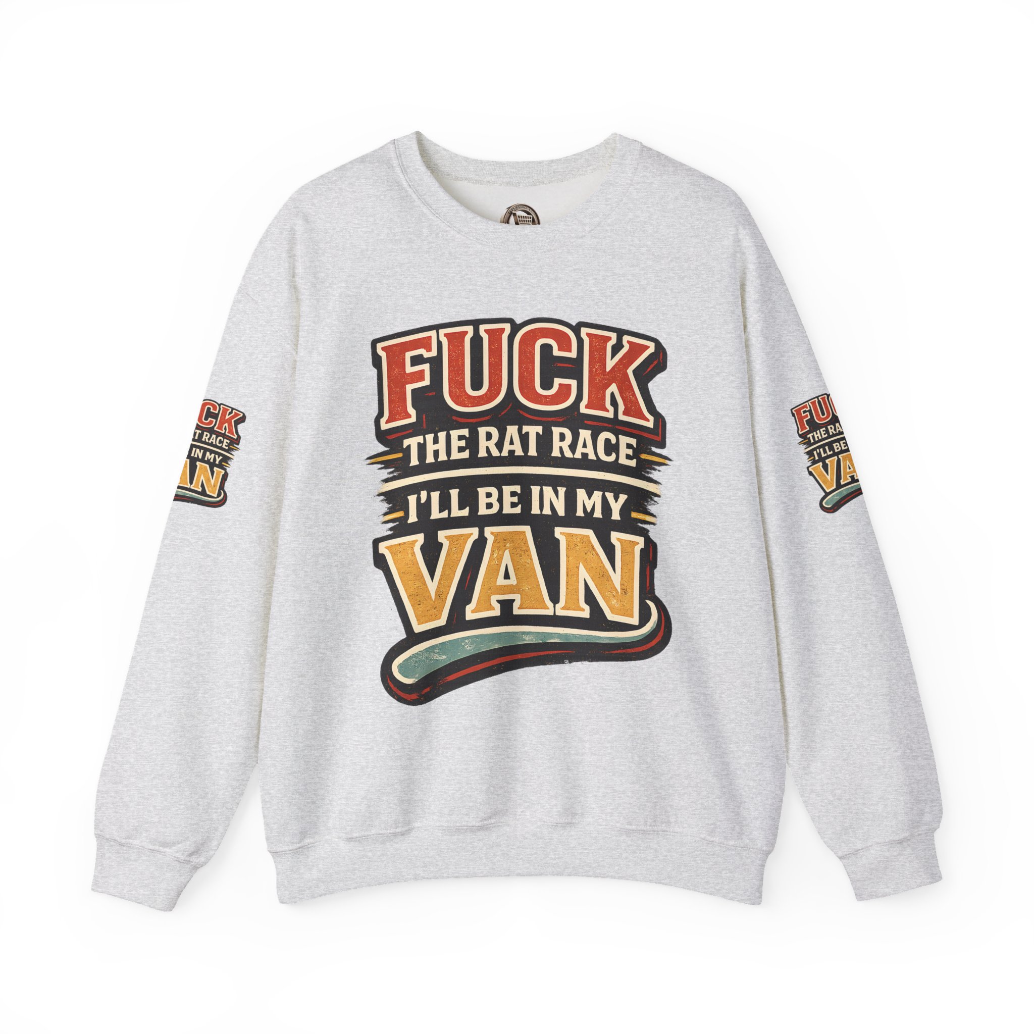 9755828322202032243_2048.jpeg Unisex Heavy Blend™ Crewneck Sweatshirt — "Fuck The Rat Race" Design F**K-Line
