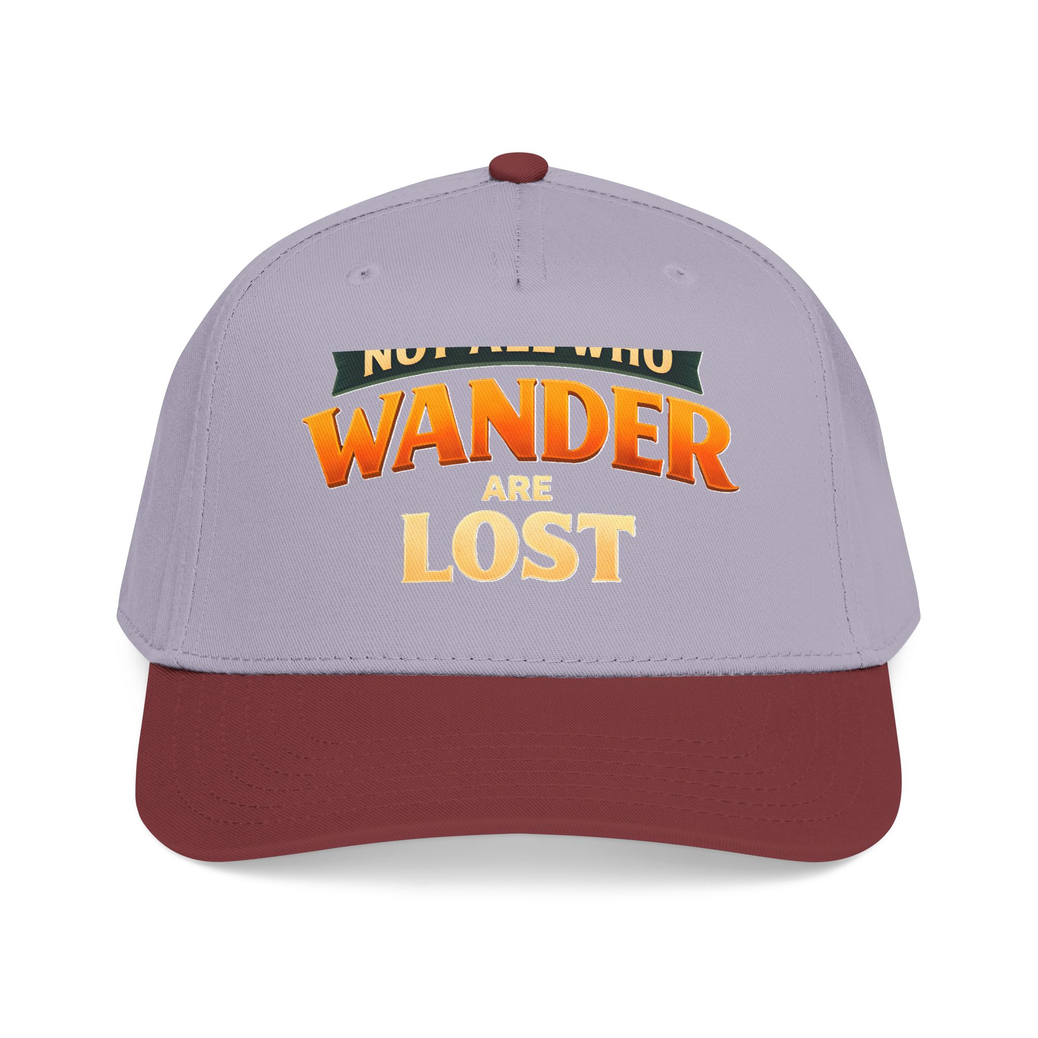 Baseball Cap - "Not All Who Wander Are Lost" Design Scenic-Line