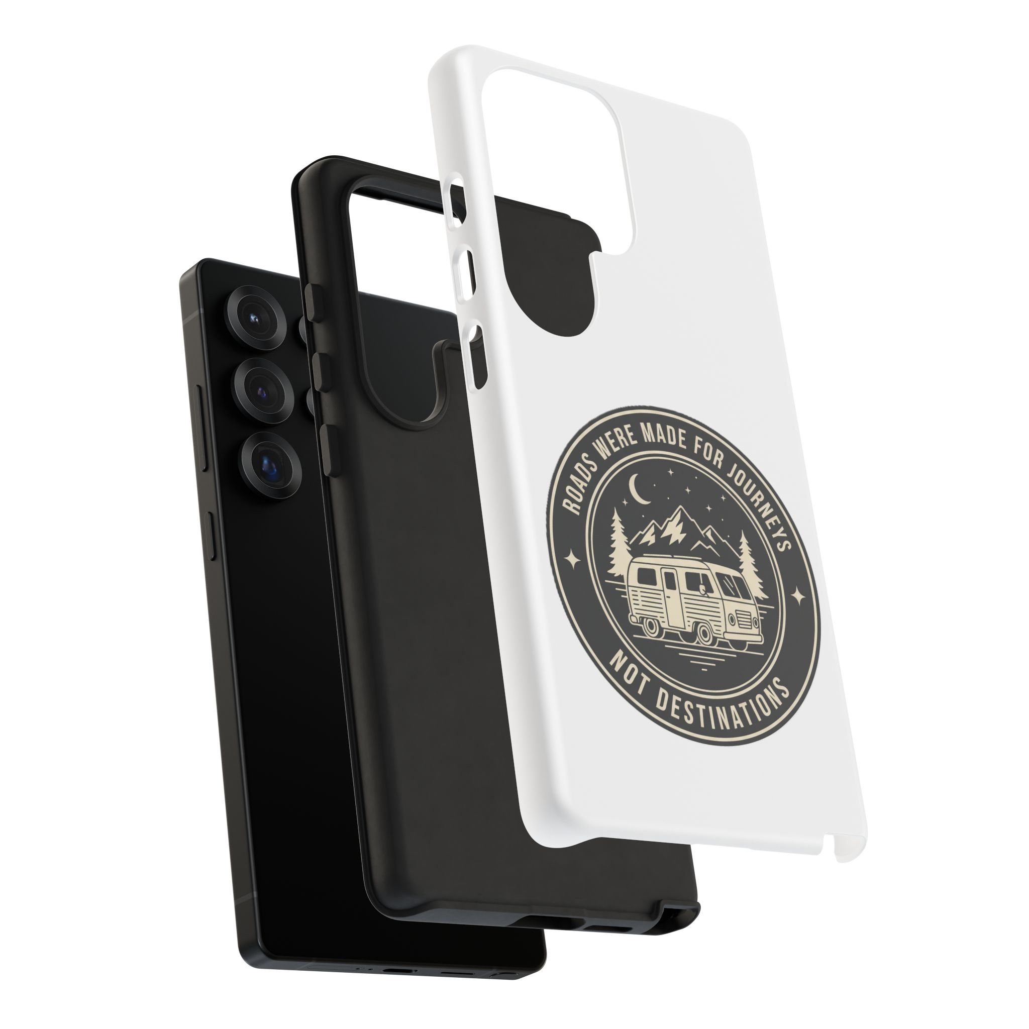 Phone Case — "ROAD WHERE MADE FOR JOURNEYS-NOT DESTINATIONS" Camper Van Design