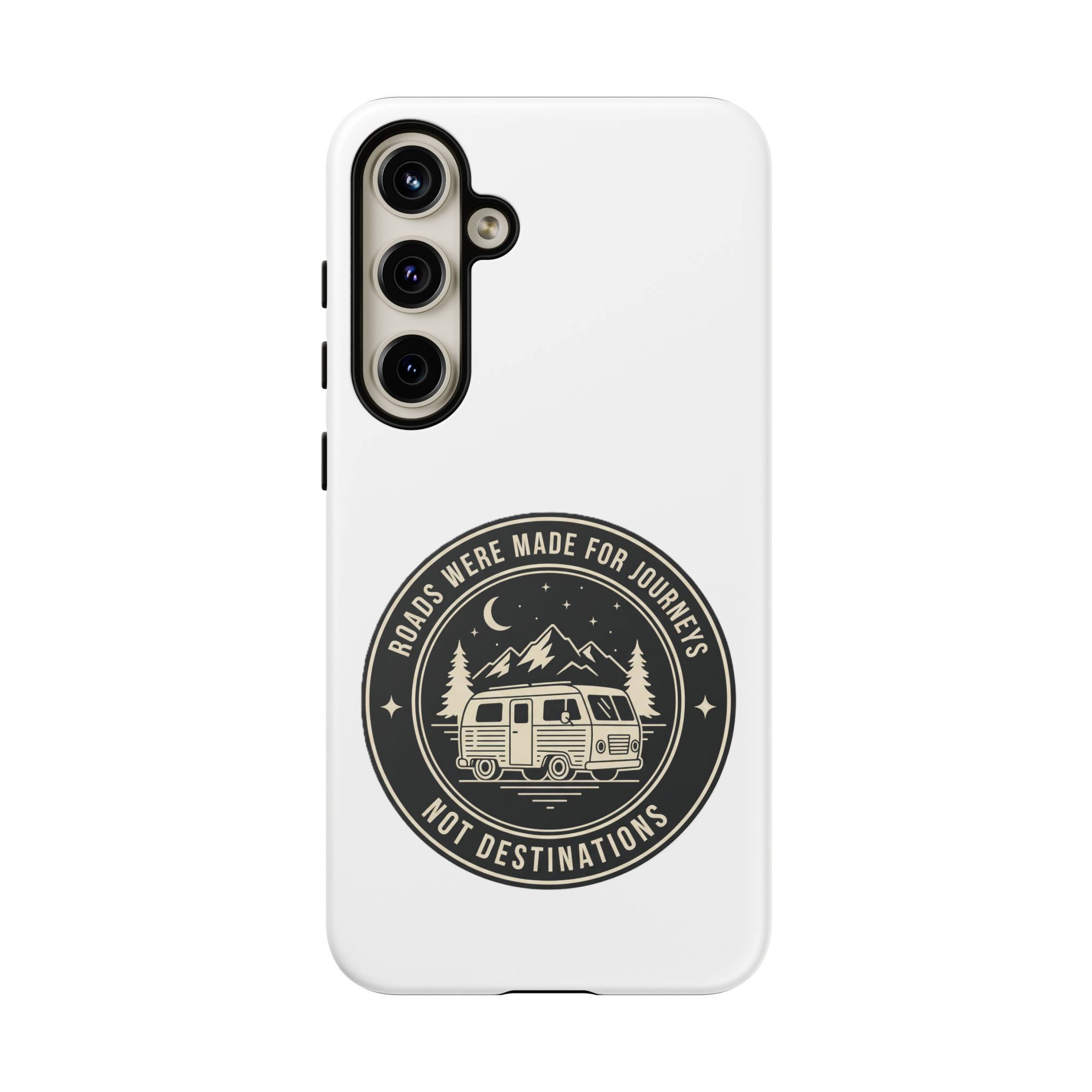 Phone Case — "ROAD WHERE MADE FOR JOURNEYS-NOT DESTINATIONS" Camper Van Design