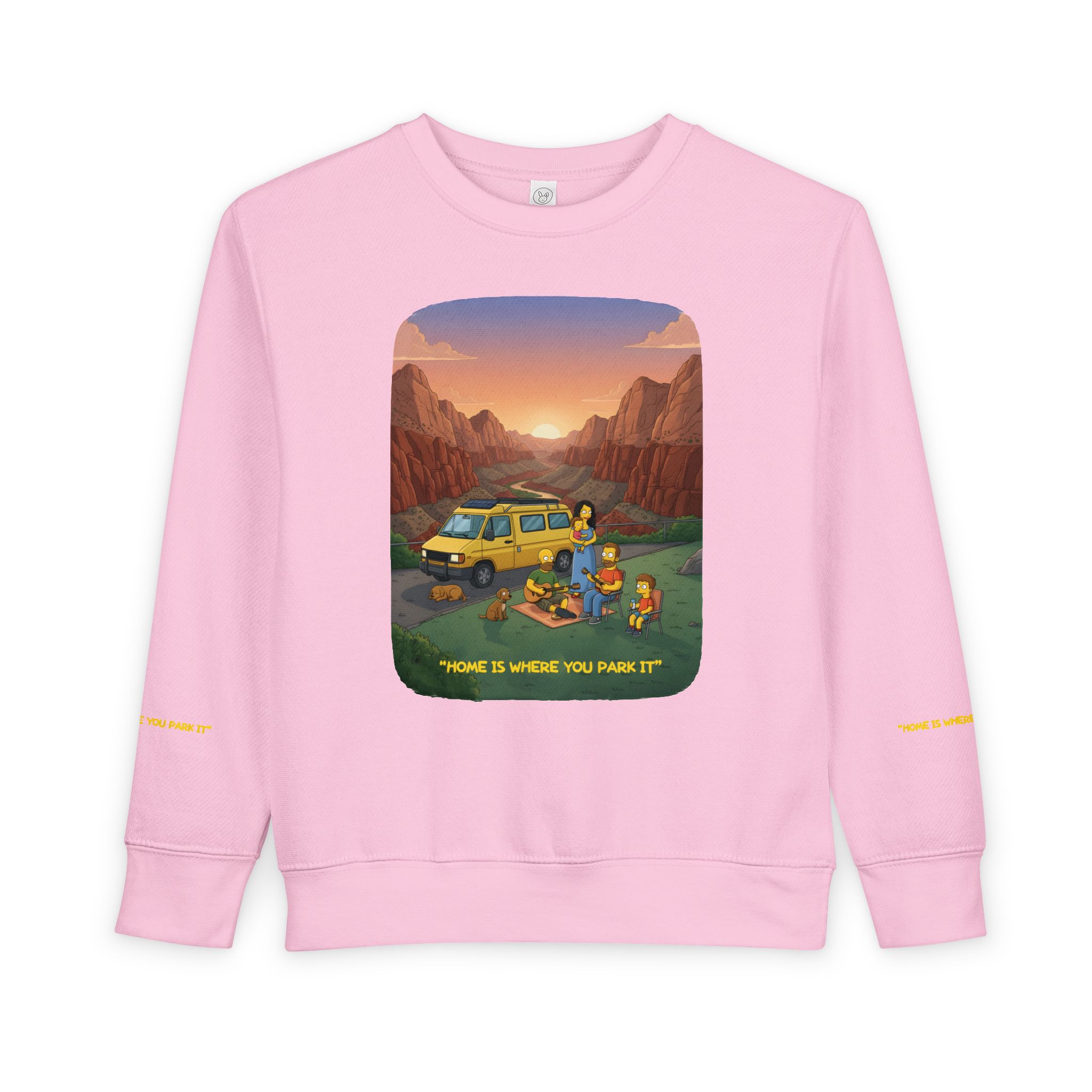 Toddler Sweatshirt - "Home Is Where You Park It" (Design Sitcom-Line)