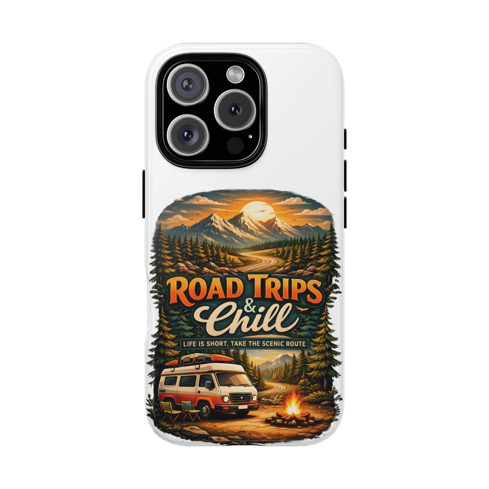 Phone Case — "Road Trips and Chill" (Design Scenic-Line)