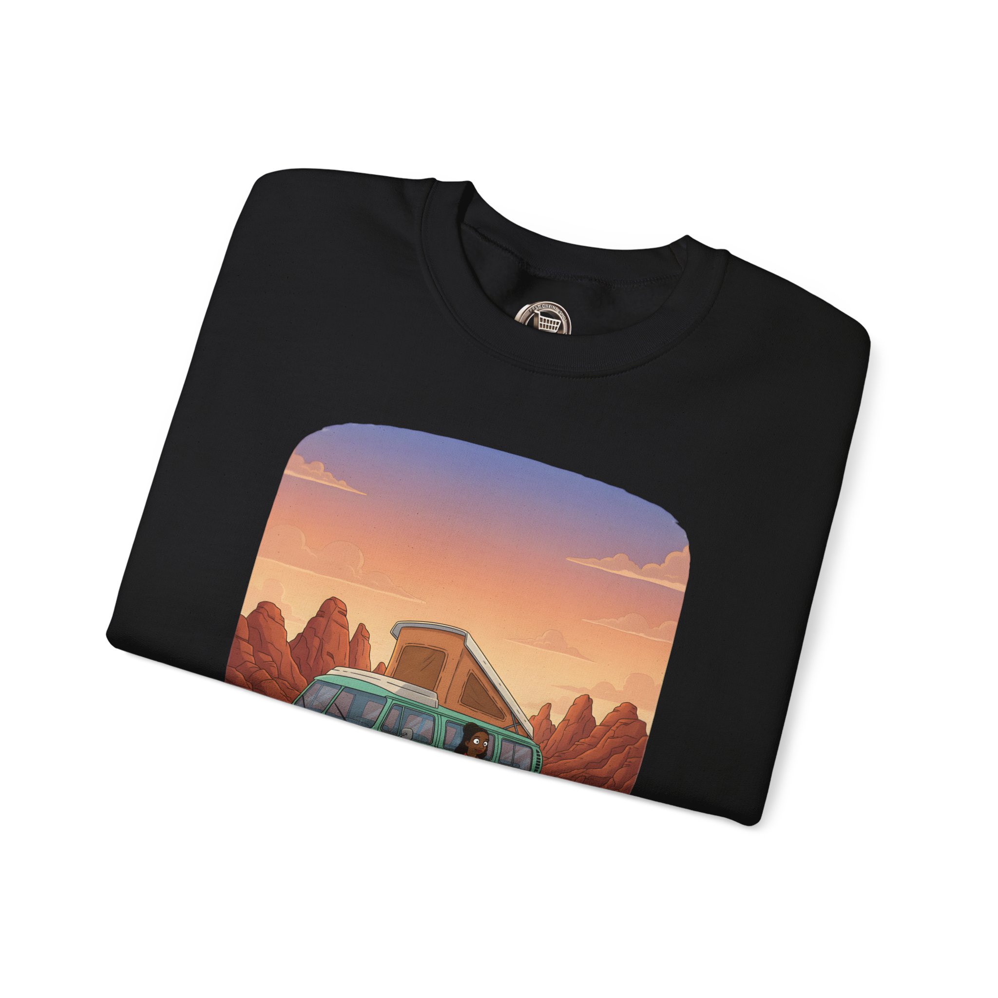 9801948969066030331_2048.jpeg Unisex Heavy Blend™ Crewneck Sweatshirt — "Adventure Awaits Beyond The Road" Design Sitcom-Line