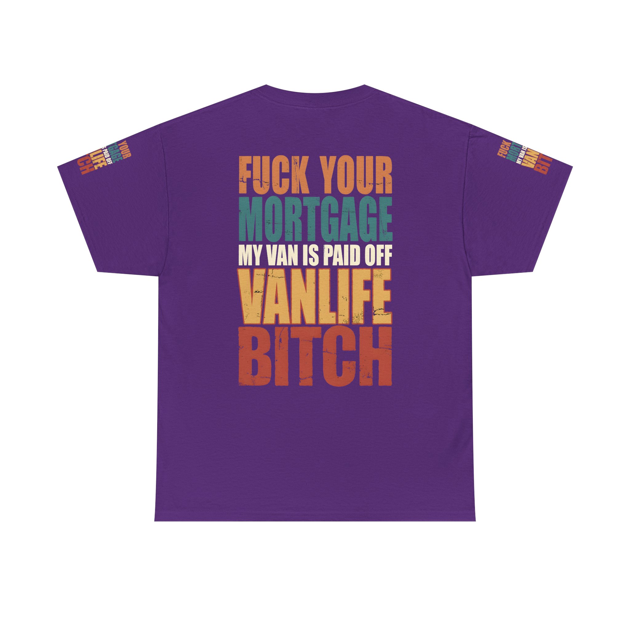 Unisex Heavy Cotton Tee — "Fuck Your Mortgage" Design F**K-Line