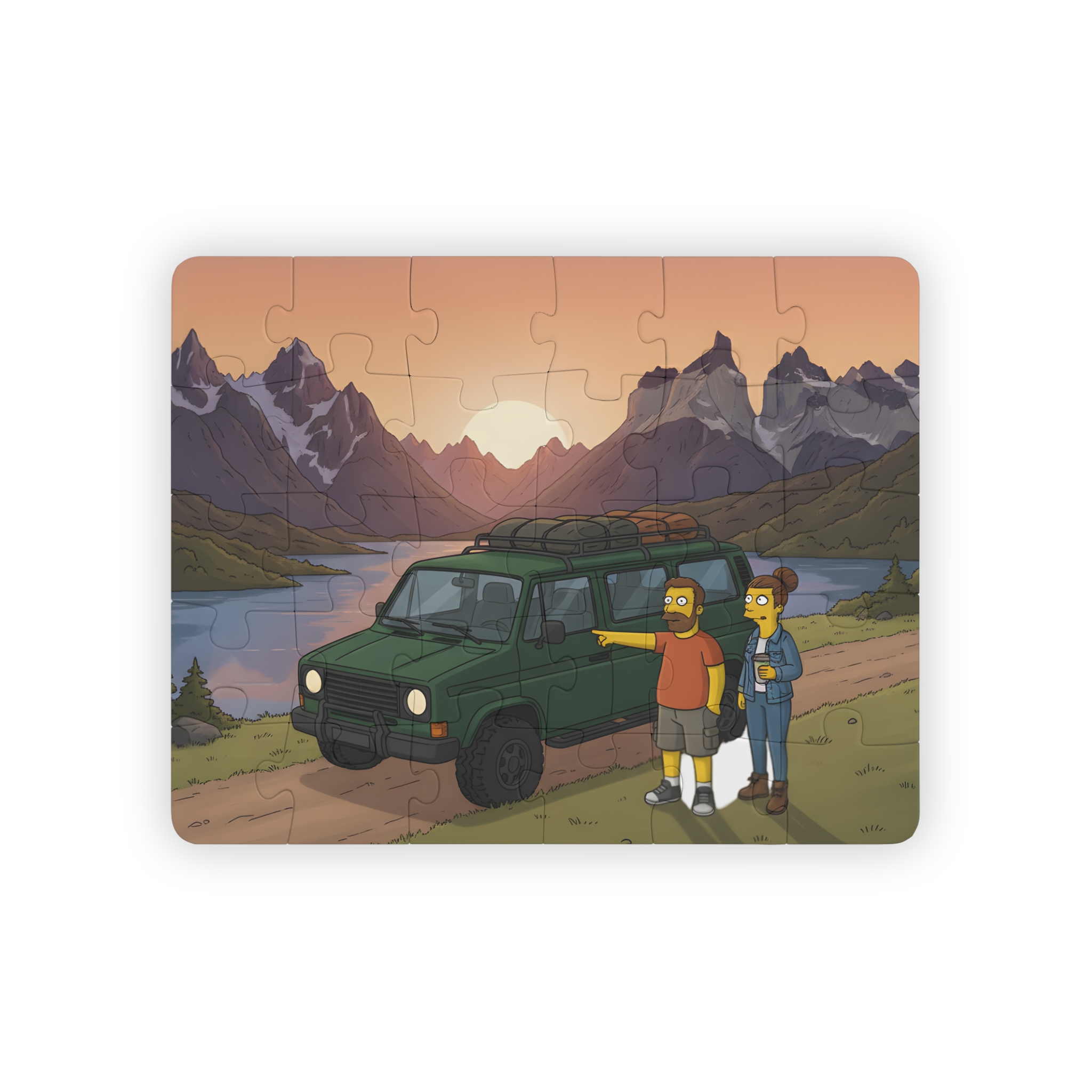 9834304786058488854_2048.jpeg Kids' 30‑Piece Camping Puzzle — Outdoor Sunset Adventure Scene