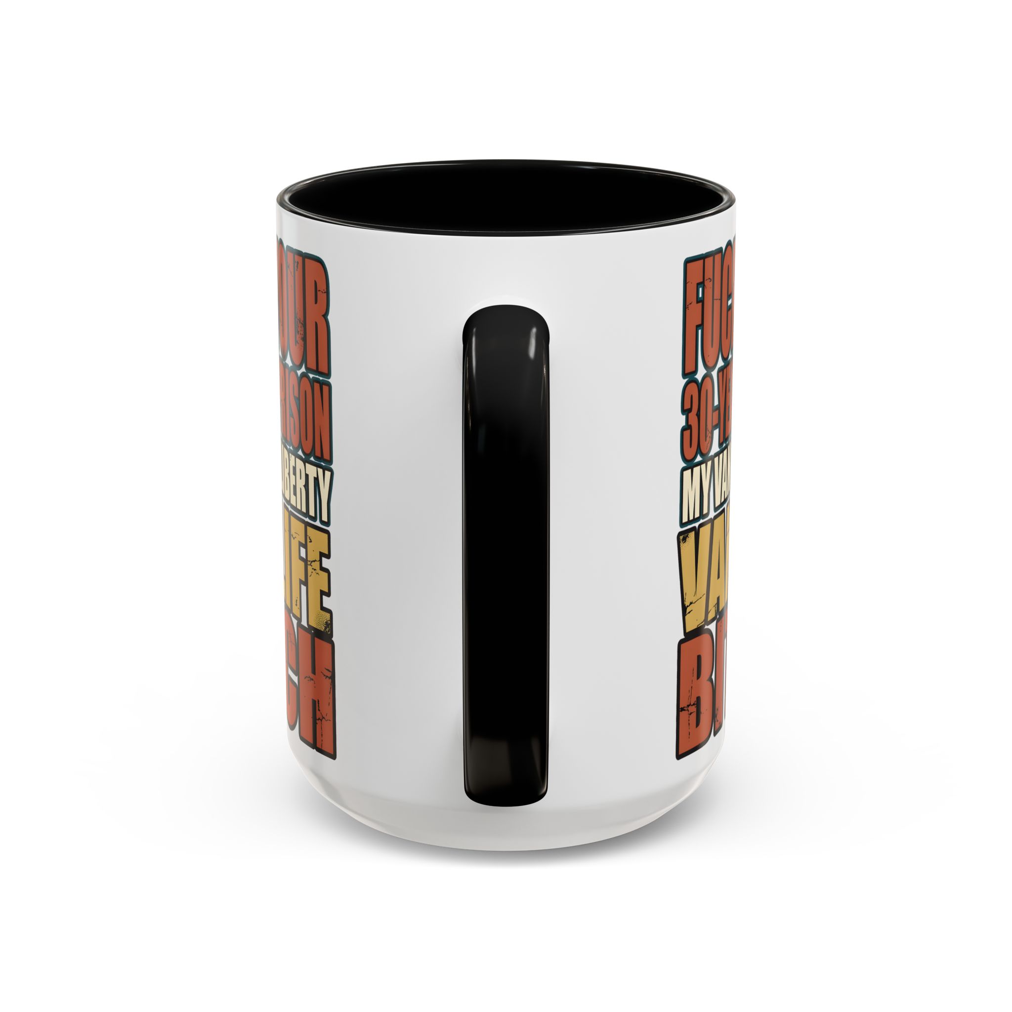 Accent Coffee Mug (11, 15oz) — "Fuck Your 30 Year" Design F**K-Line