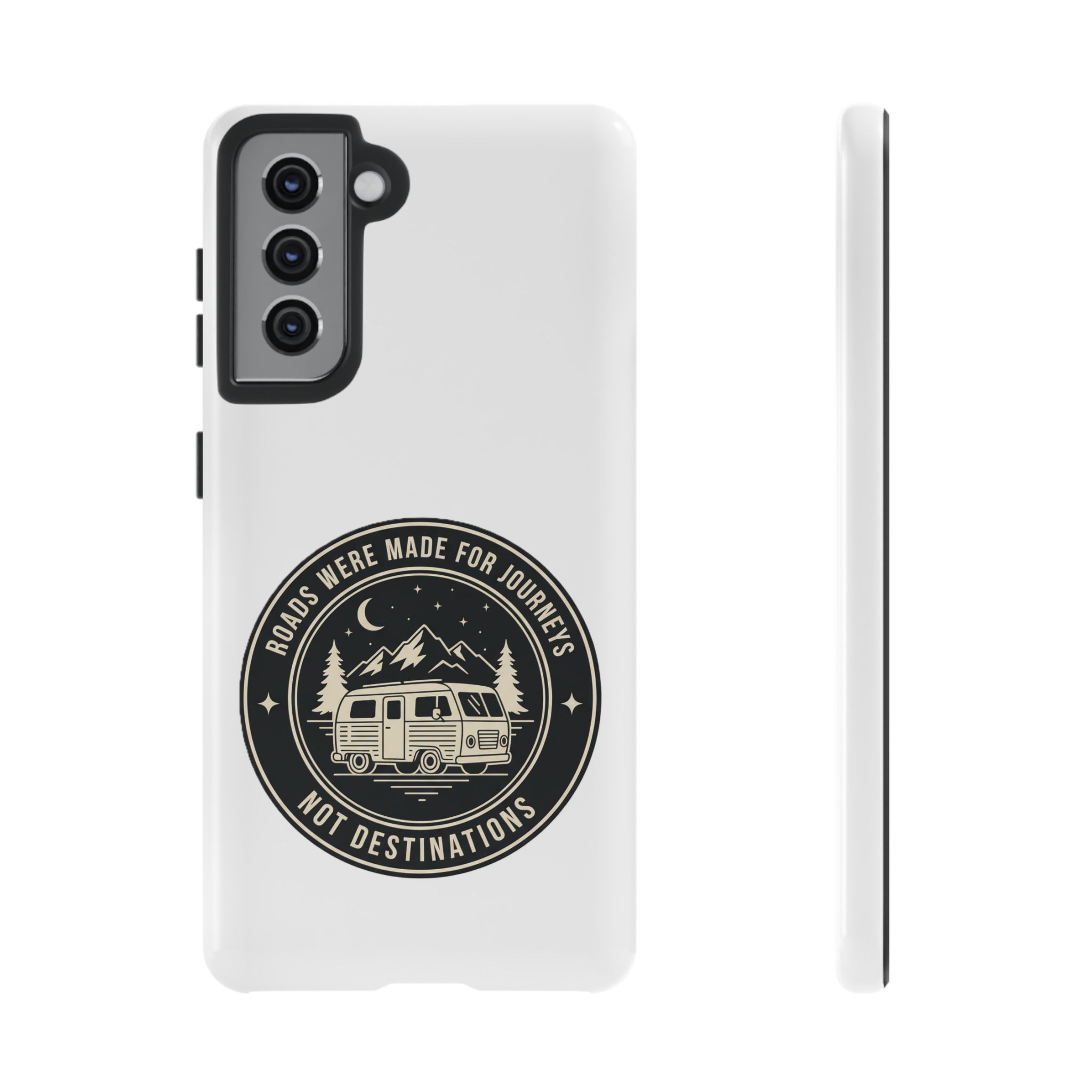 Phone Case — "ROAD WHERE MADE FOR JOURNEYS-NOT DESTINATIONS" Camper Van Design