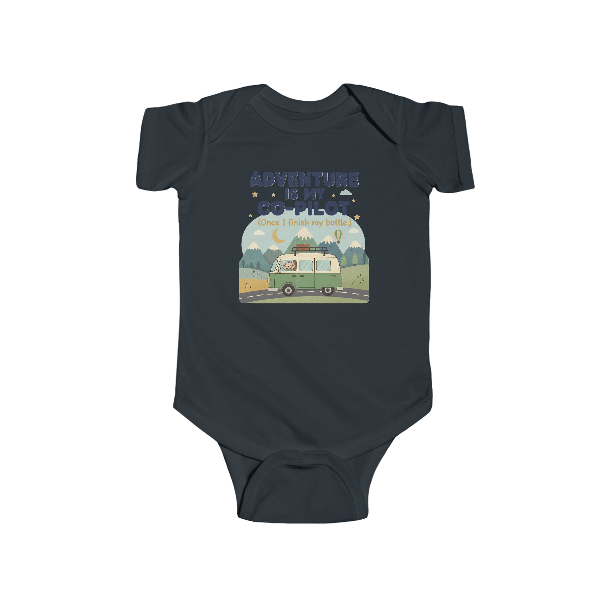 Infant Bodysuit — "Adventure Is My Co-Pilot" RV Baby Onesie
