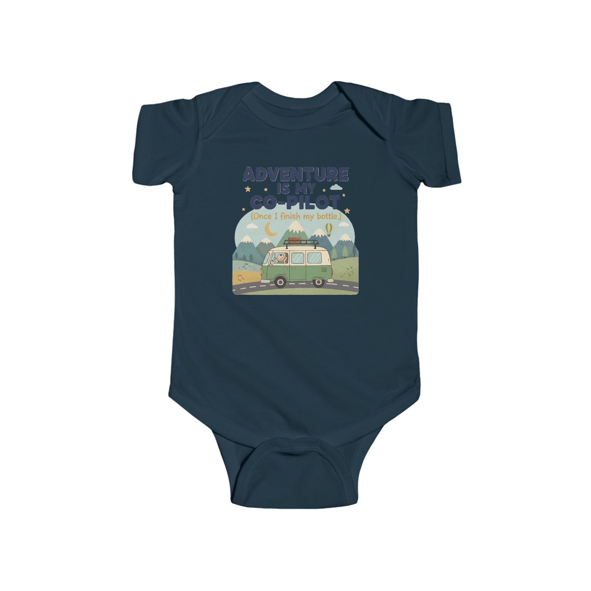 Infant Bodysuit — "Adventure Is My Co-Pilot" RV Baby Onesie