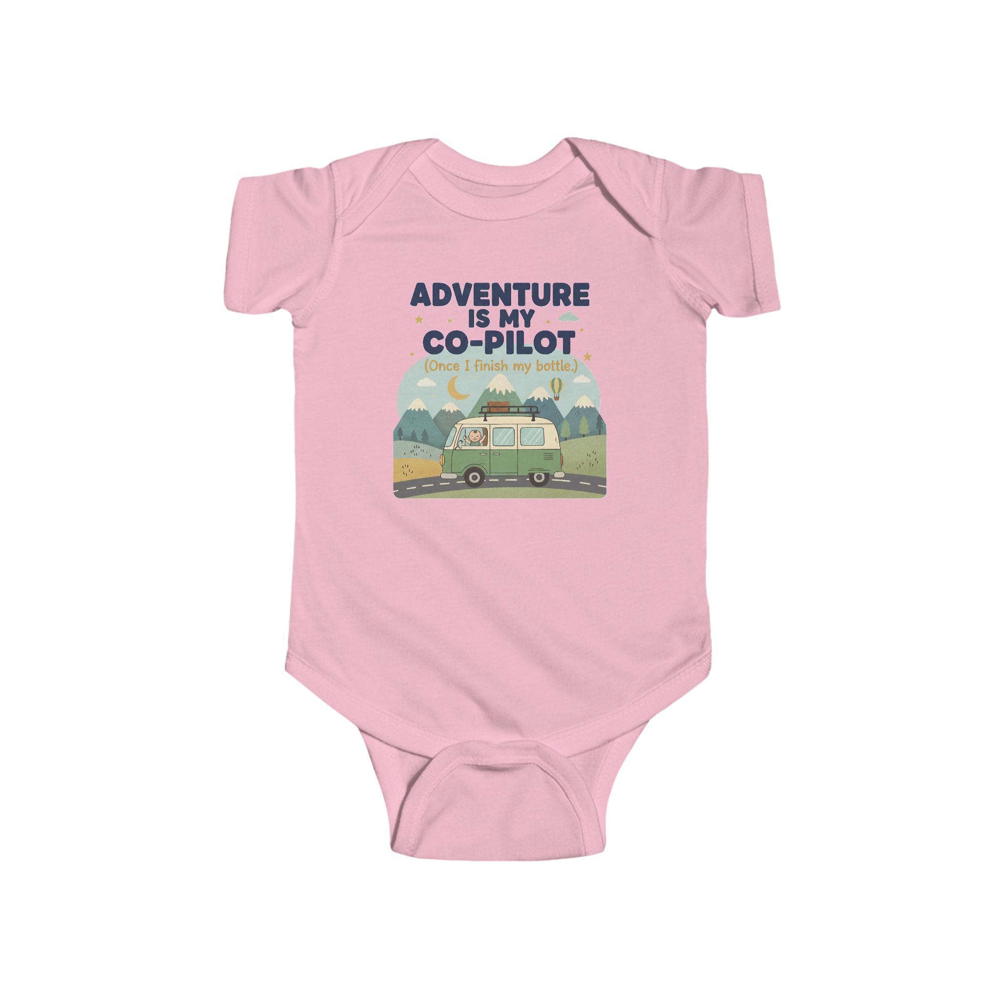 Infant Bodysuit — "Adventure Is My Co-Pilot" RV Baby Onesie