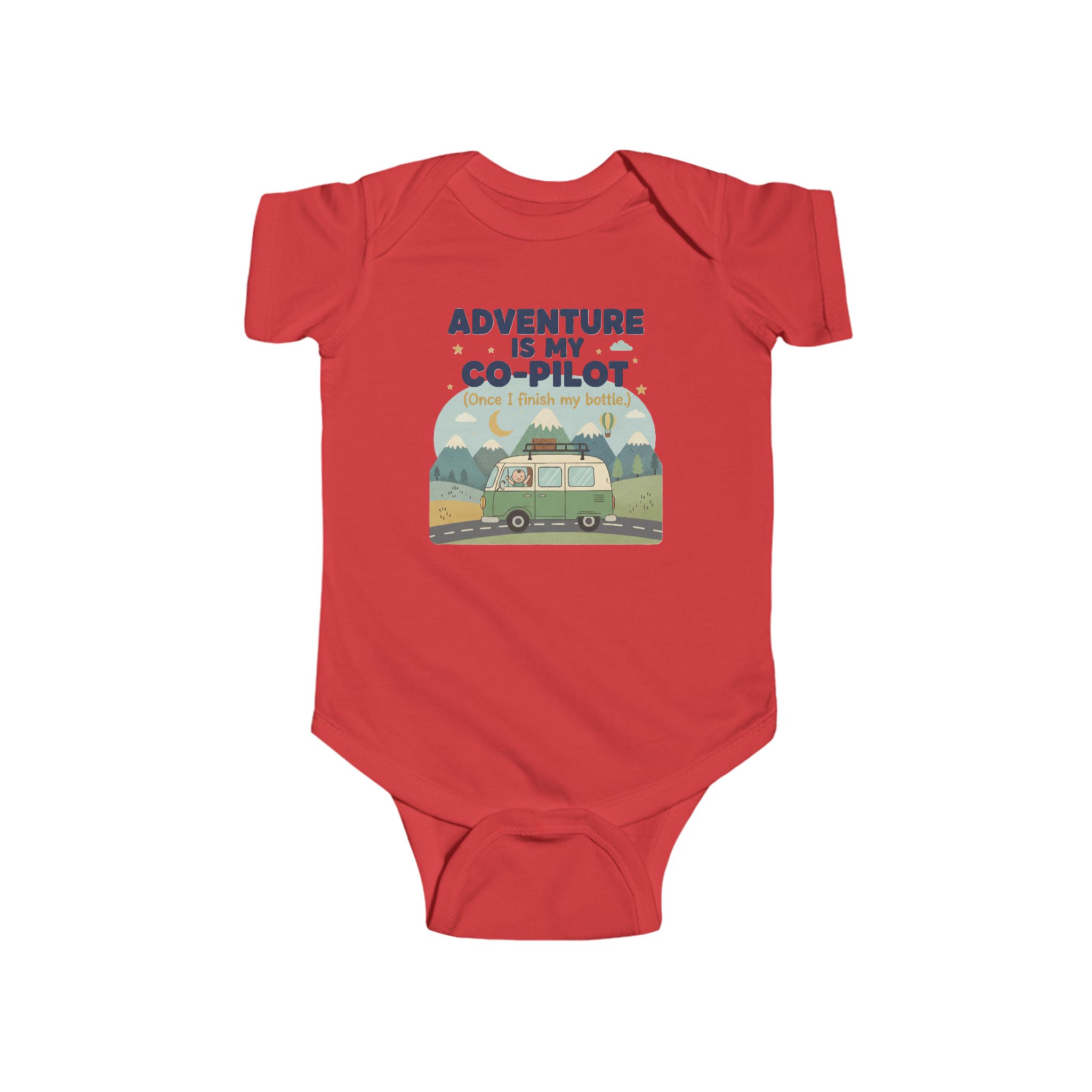 Infant Bodysuit — "Adventure Is My Co-Pilot" RV Baby Onesie