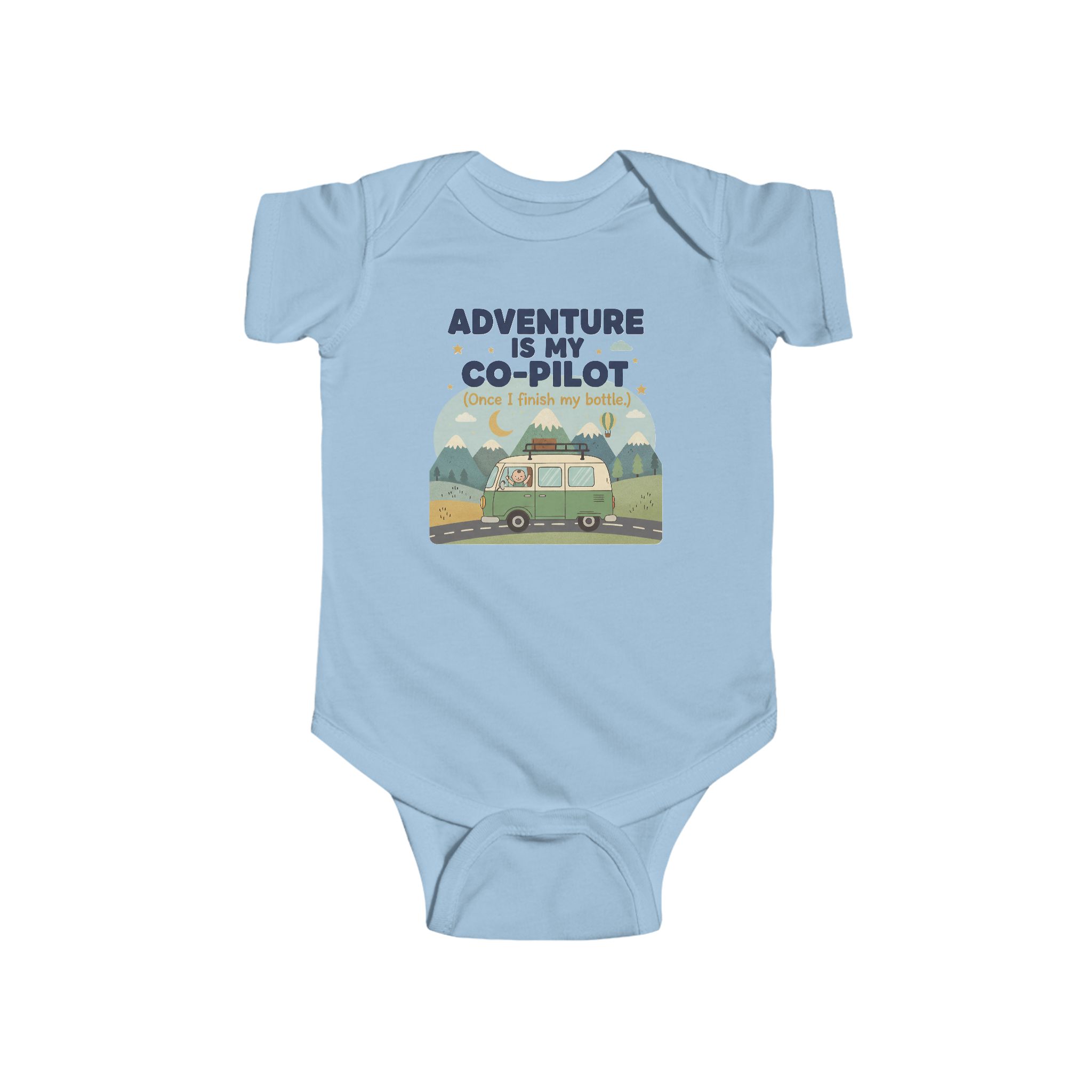 Infant Bodysuit — "Adventure Is My Co-Pilot" RV Baby Onesie