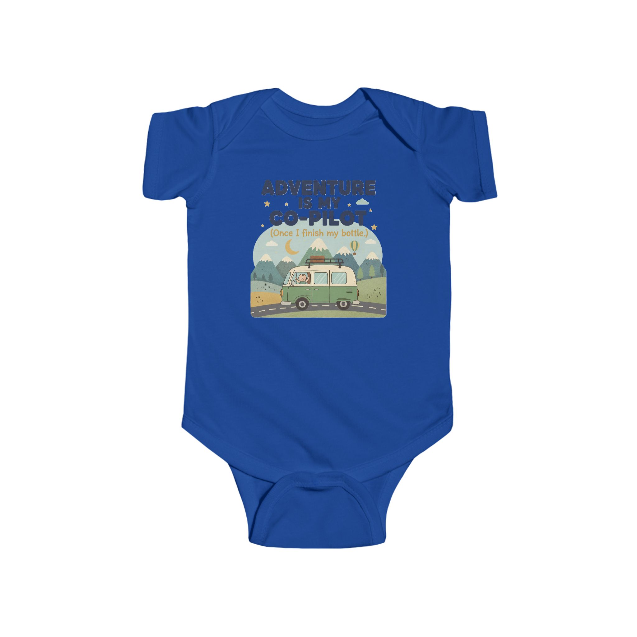 Infant Bodysuit — "Adventure Is My Co-Pilot" RV Baby Onesie