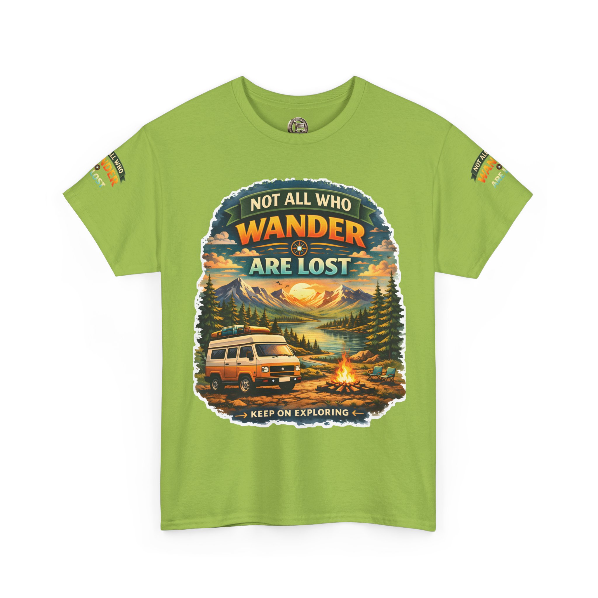 9862326102842967665_2048.jpeg Unisex Heavy Cotton Tee — "Not All Who Wander Are Lost" Design Scenic-Line