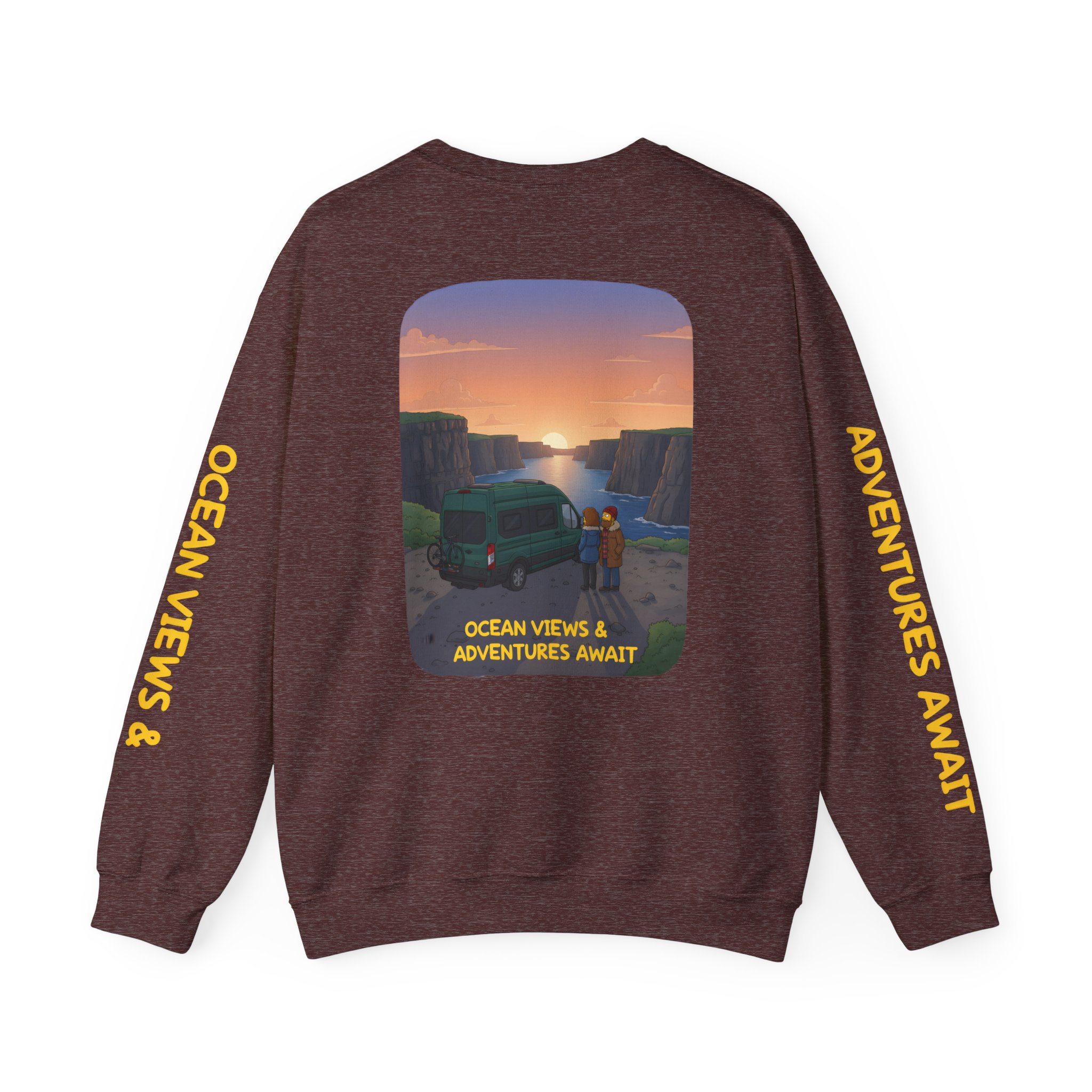 9866203890731247466_2048.jpeg Unisex Heavy Blend™ Crewneck Sweatshirt — "Ocean Views-Adventures Awaits" Design Sitcom-Line