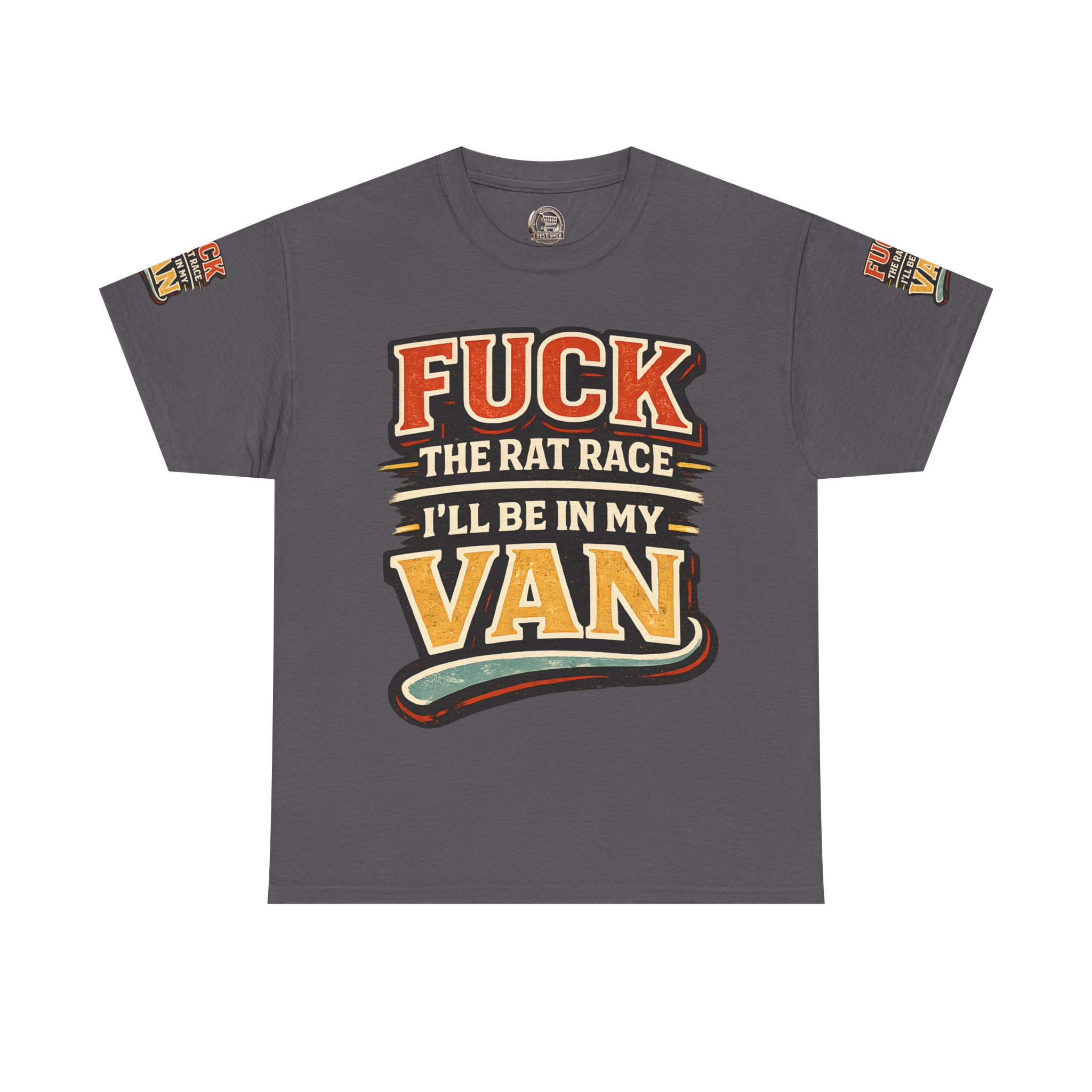 9870718959815879674_2048.jpeg Unisex Heavy Cotton Tee — "Fuck The Rat Race" Design F**K-Line