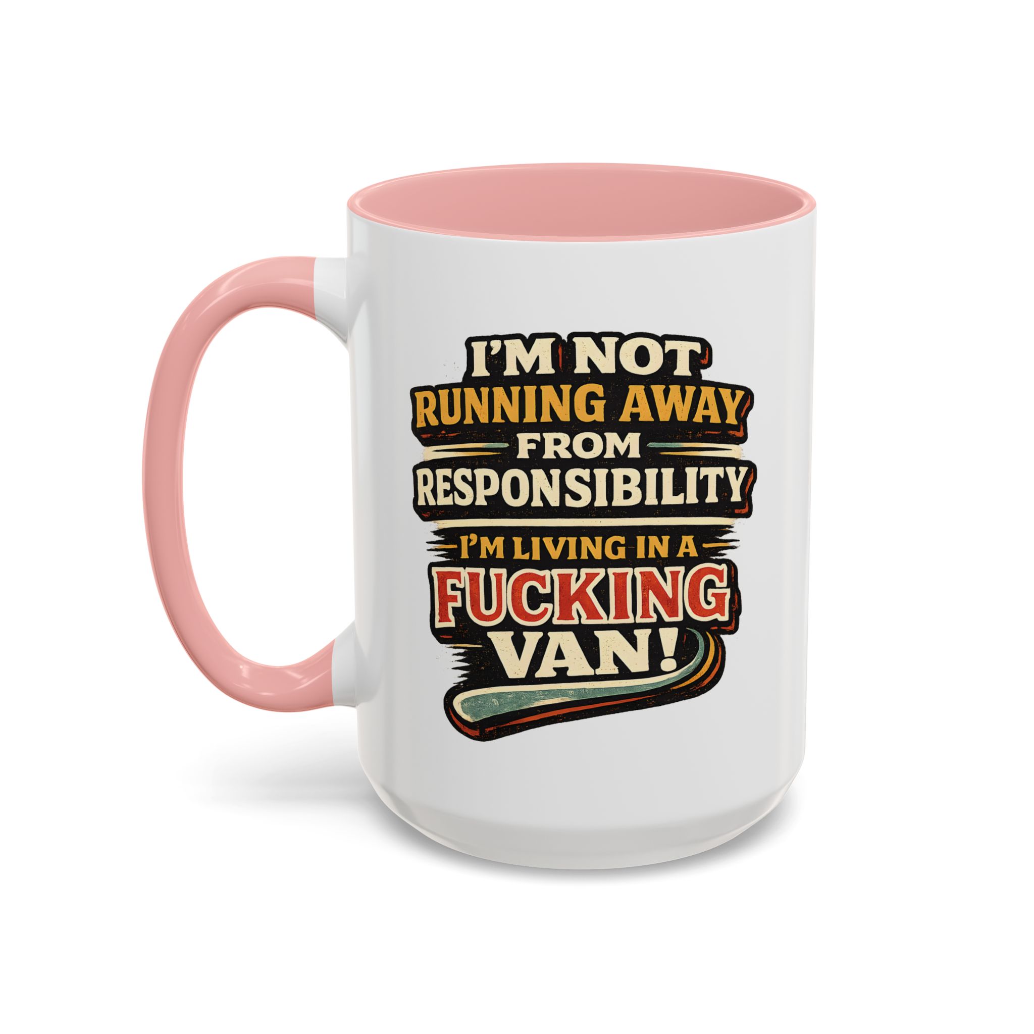 9886031266108908930_2048.jpeg Accent Coffee Mug (11, 15oz) — "I`m Not running Away" Design F**K-Line