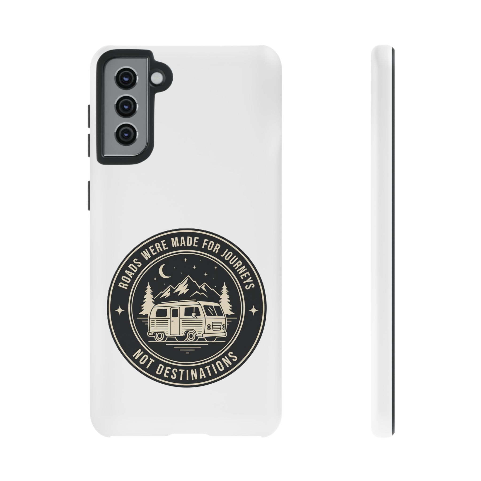 Phone Case — "ROAD WHERE MADE FOR JOURNEYS-NOT DESTINATIONS" Camper Van Design
