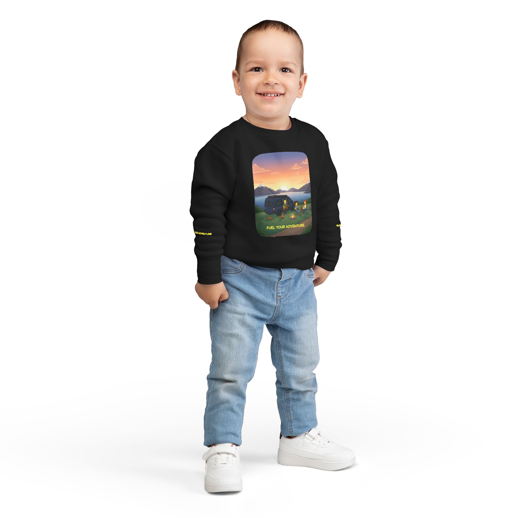 Toddler Sweatshirt - "Fuel Your Adventure" (Design Sitcom-Line)