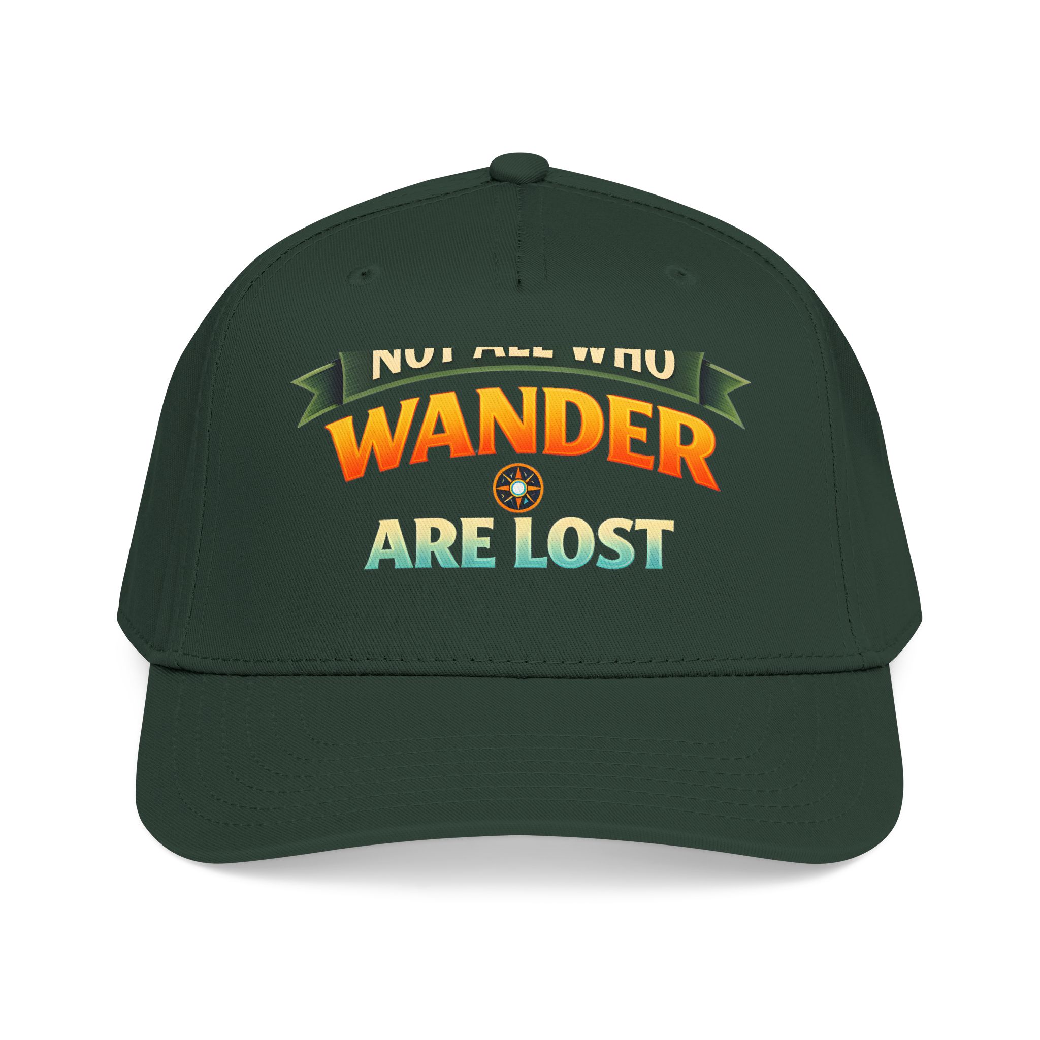 Baseball Cap - "Not All Who Wander Are Lost" Design Scenic-Line
