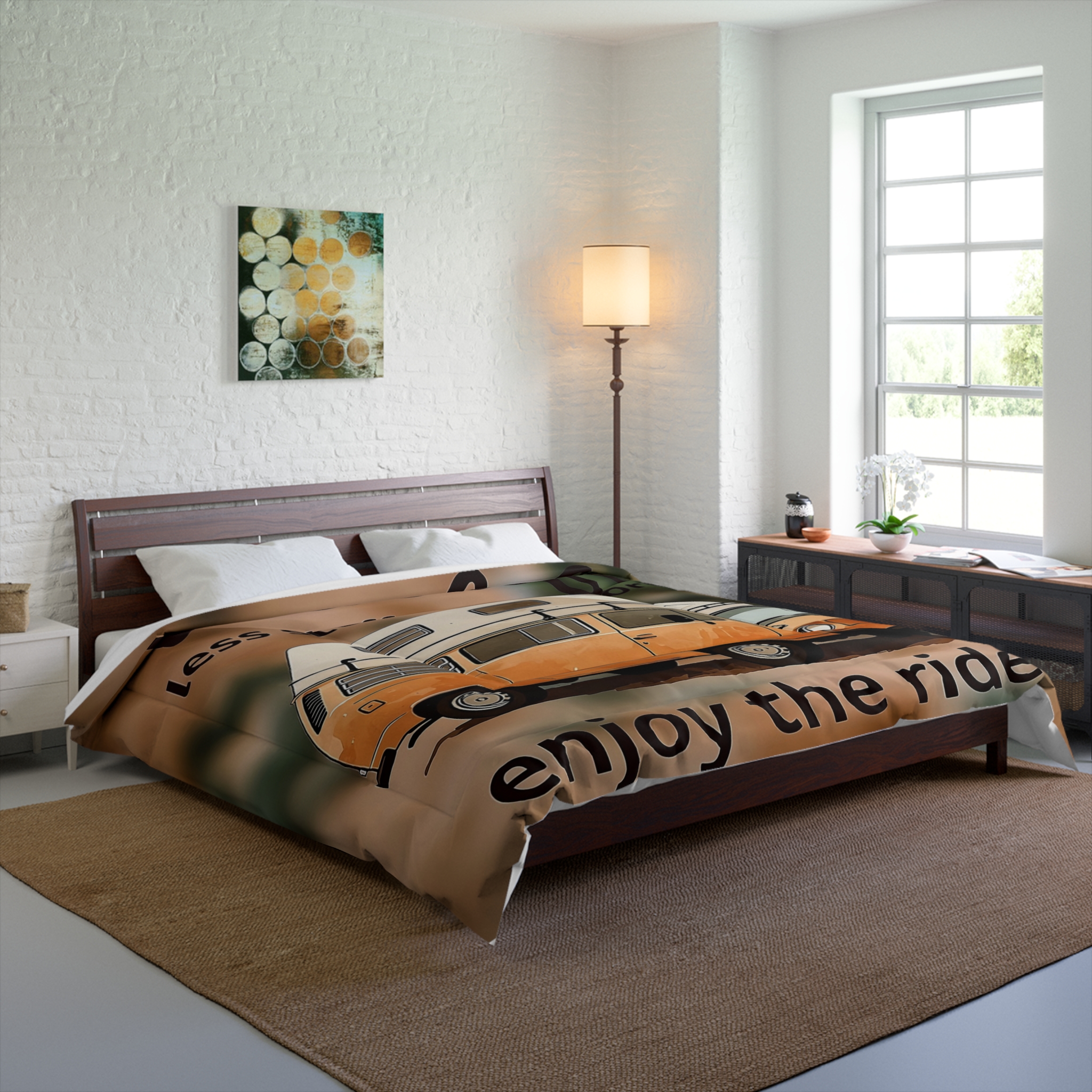 9908449768288872503_2048.jpeg Comforter — 'Vanlife: Enjoy the Ride' Camper Van Comforter