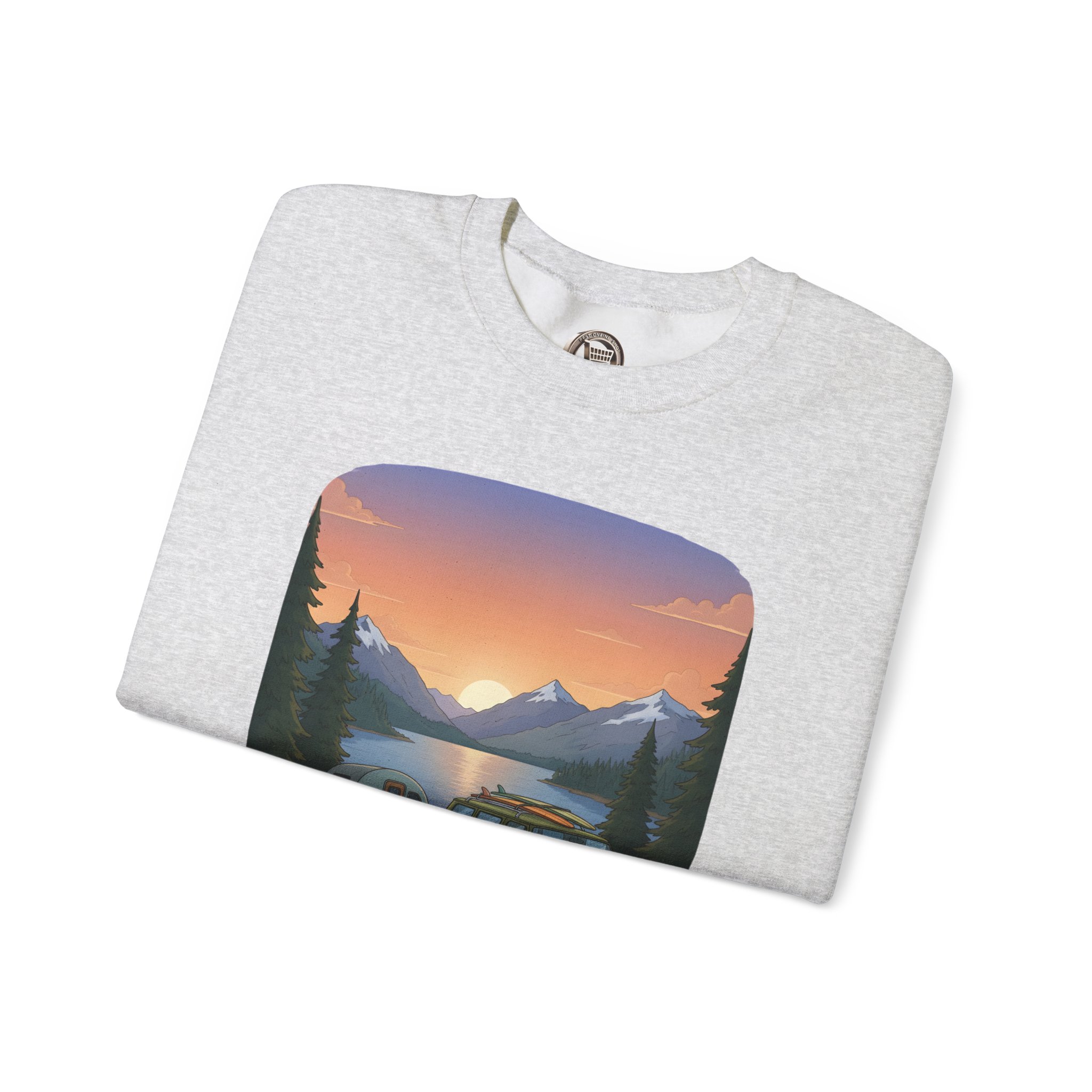 Unisex Heavy Blend™ Crewneck Sweatshirt — "Take The Scenic Route" Design Sitcom-Line