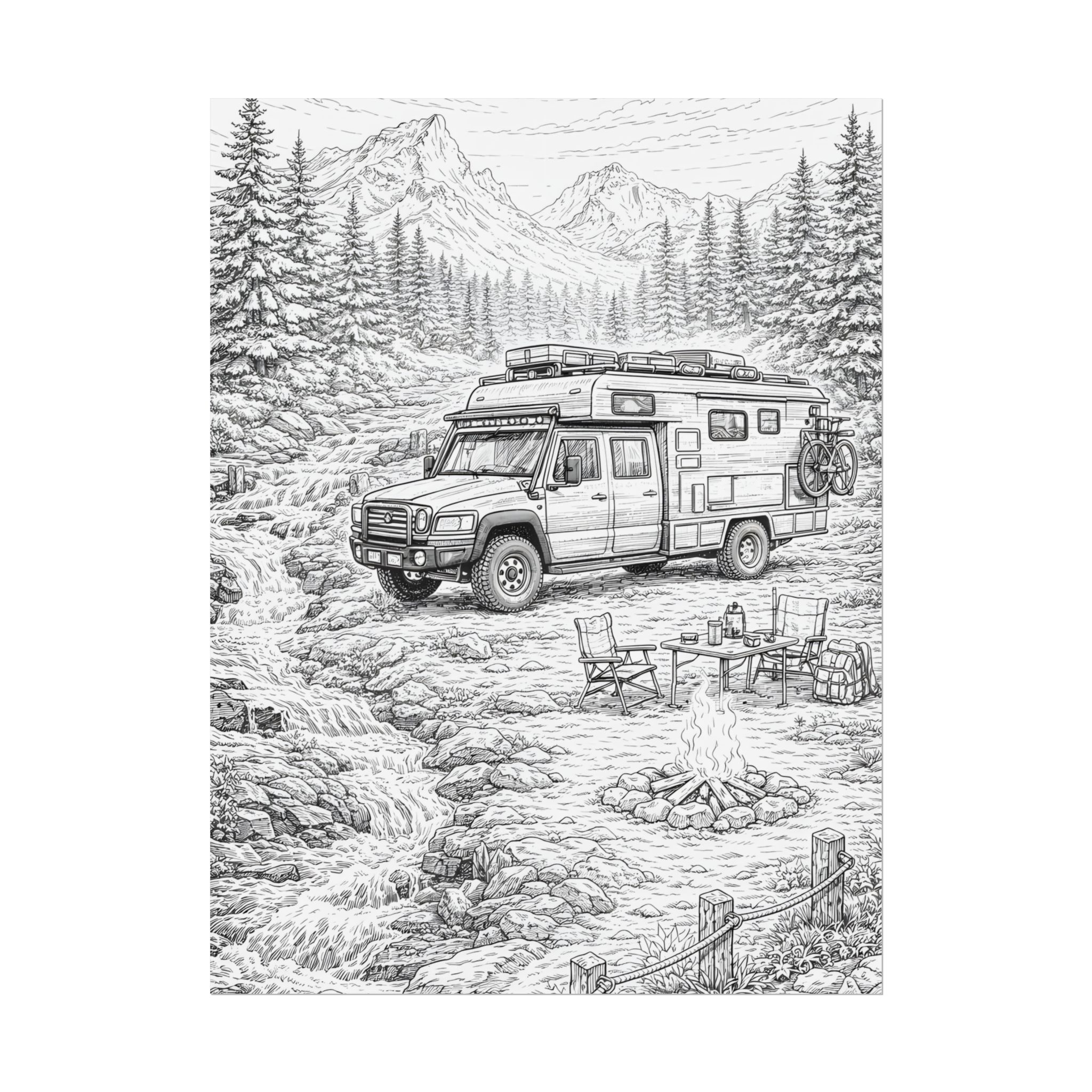9931350608504118234_2048-1.jpeg Campervan Poster — Vintage RV Camping Landscape Wall Art