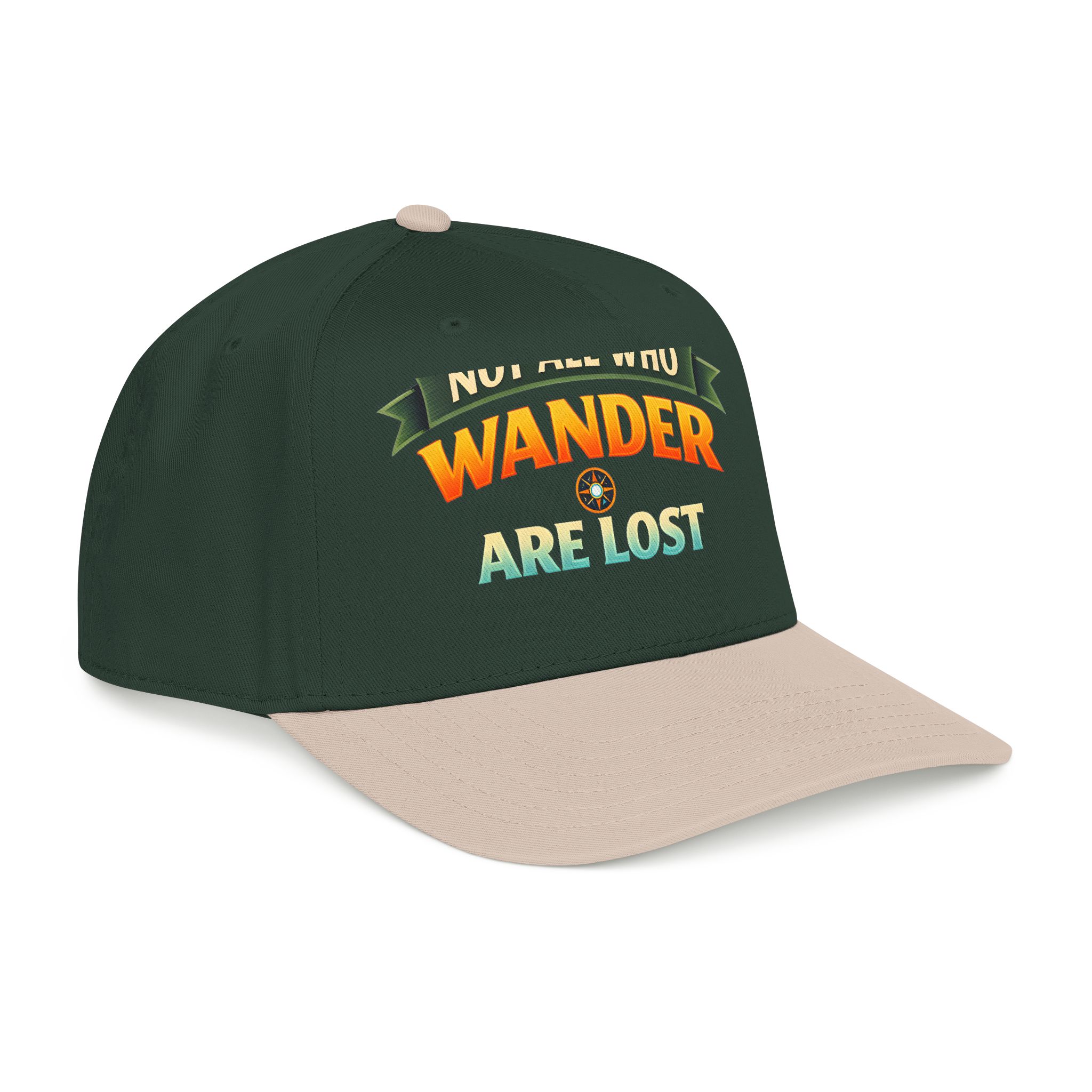 Baseball Cap - "Not All Who Wander Are Lost" Design Scenic-Line